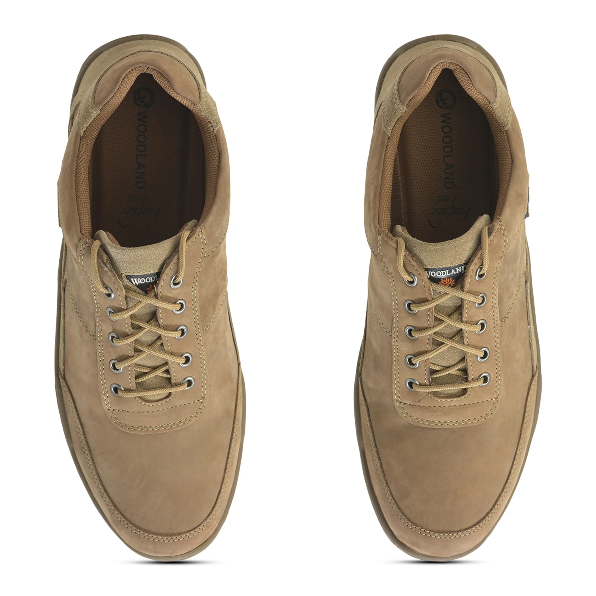 Woodland Men’S Khaki Nubuk Casual Shoes - Thumbnail 5