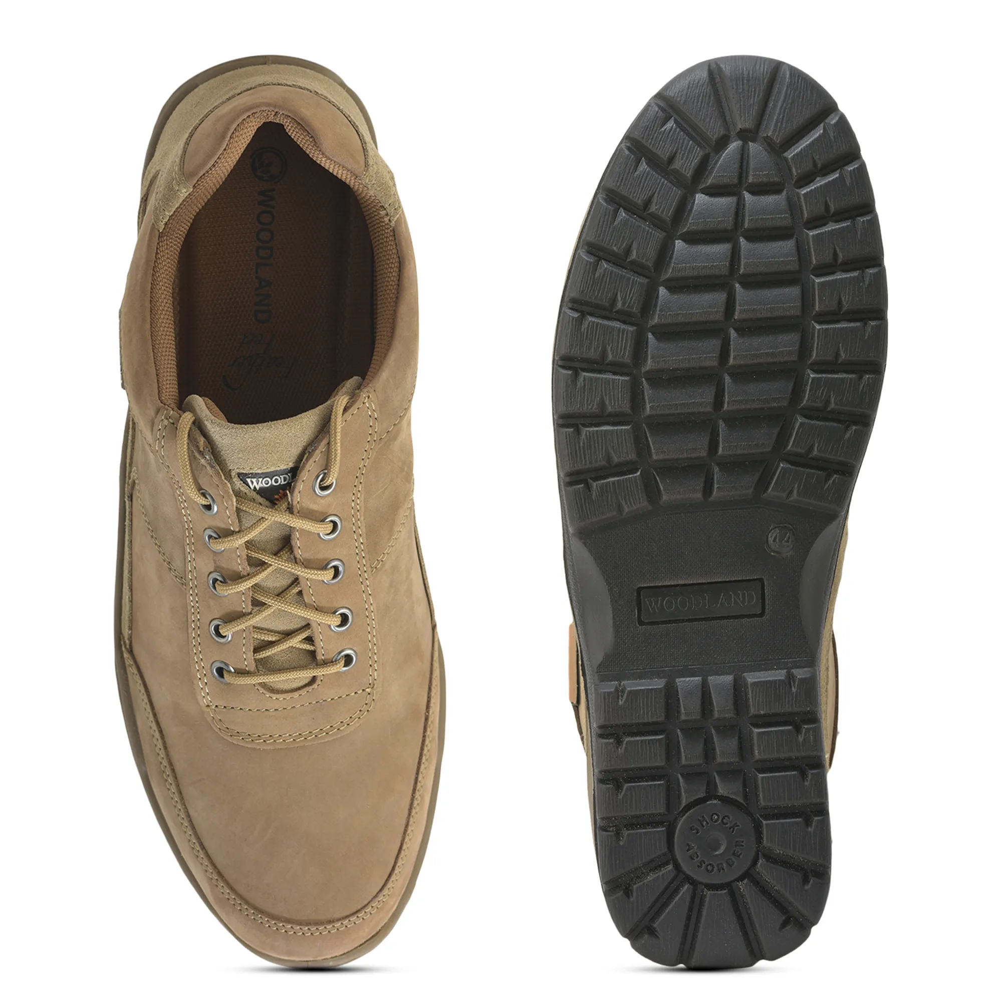 Woodland Men’S Khaki Nubuk Casual Shoes - Thumbnail 9