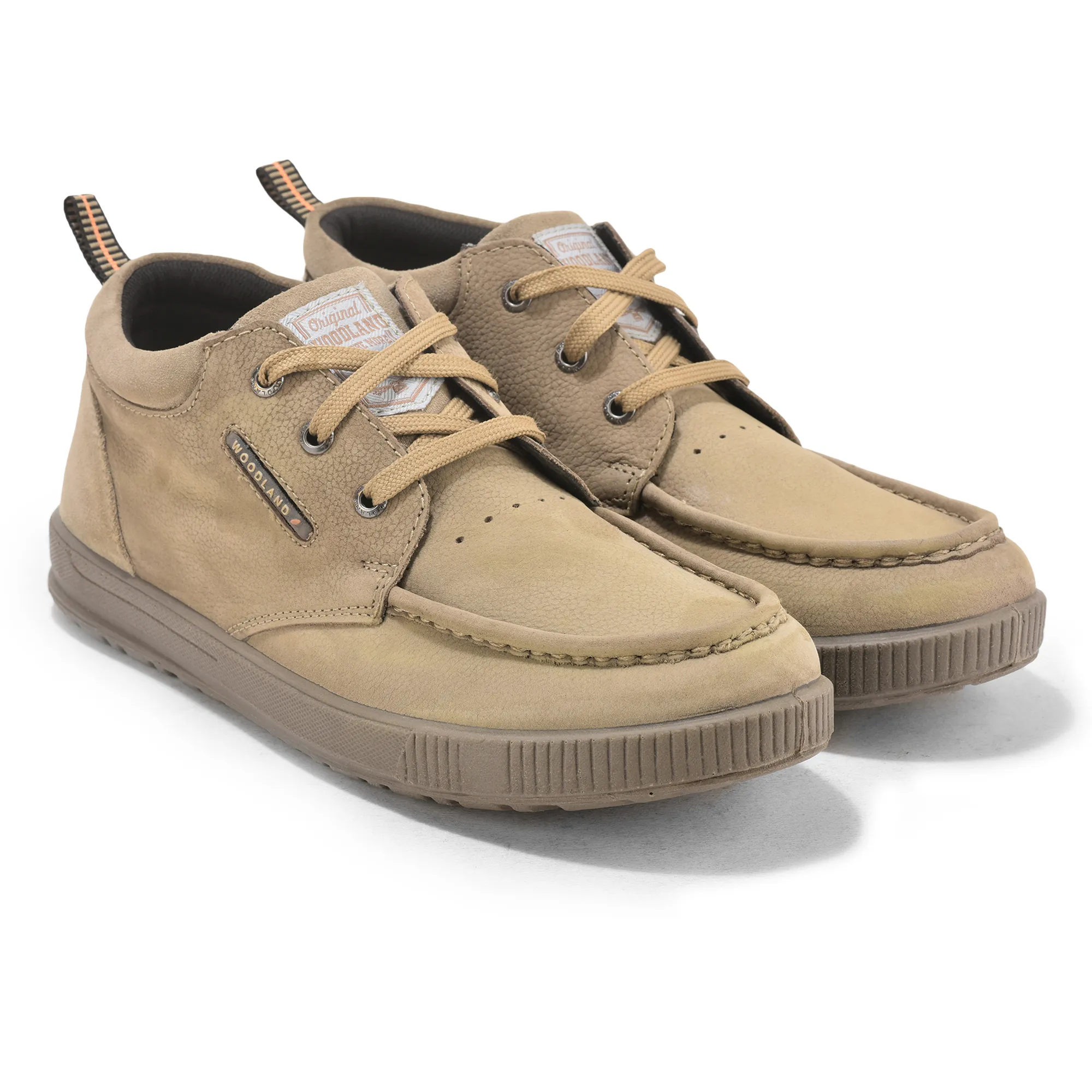 Woodland Dubai Khaki Nubuk Lace Up Shoes  - Thumbnail 7