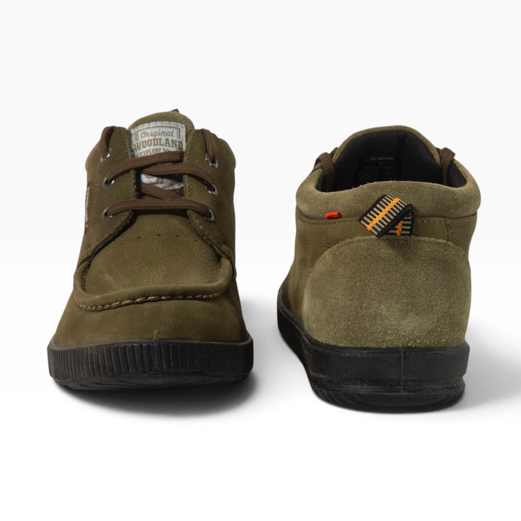 Woodland Olive Green Nubuk Lace Up Shoes  - Thumbnail 7