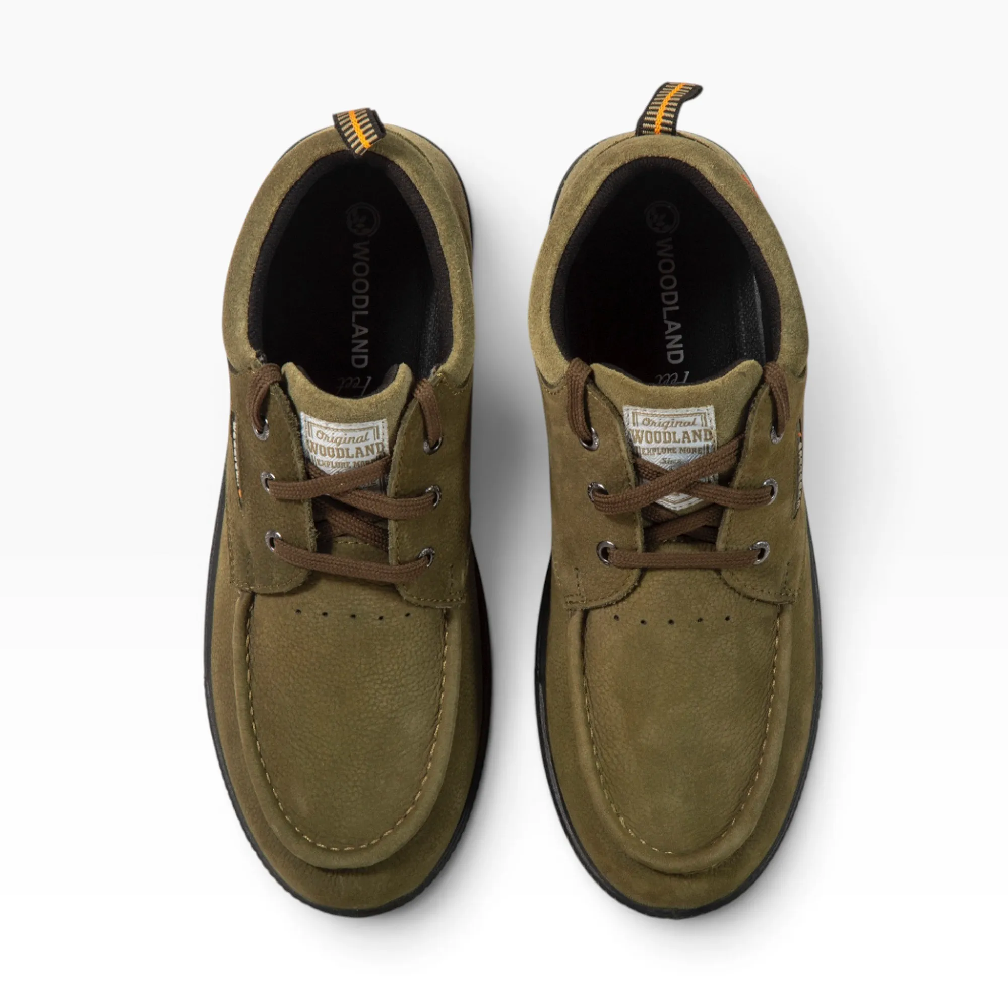 Woodland Olive Green Nubuk Lace Up Shoes  - Thumbnail 11