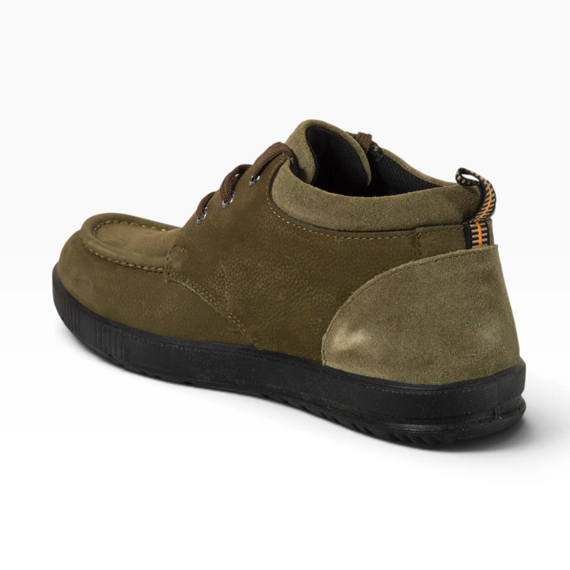 Woodland Olive Green Nubuk Lace Up Shoes  - Thumbnail 13