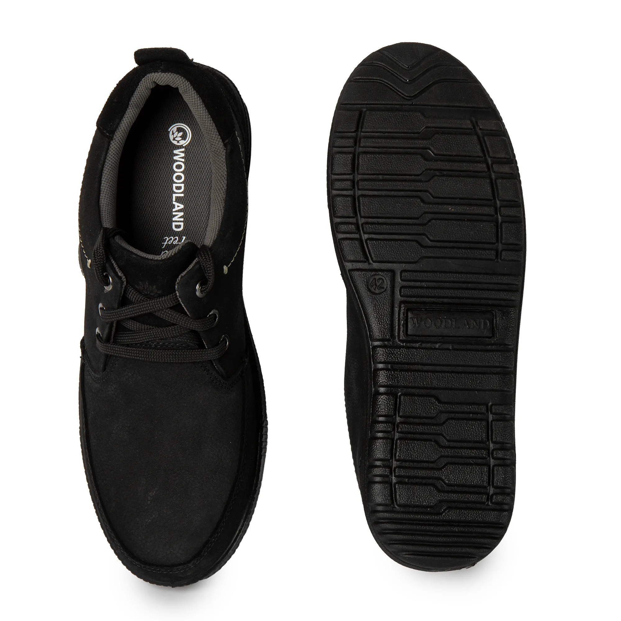 Black Nubuk Men Casual Lace Up Shoes - Thumbnail 15