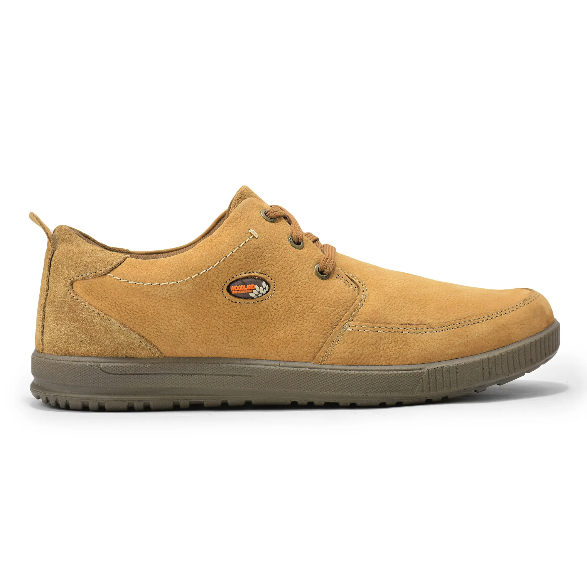 Camel Nubuk Men Casual Lace Up Shoes - Thumbnail 2