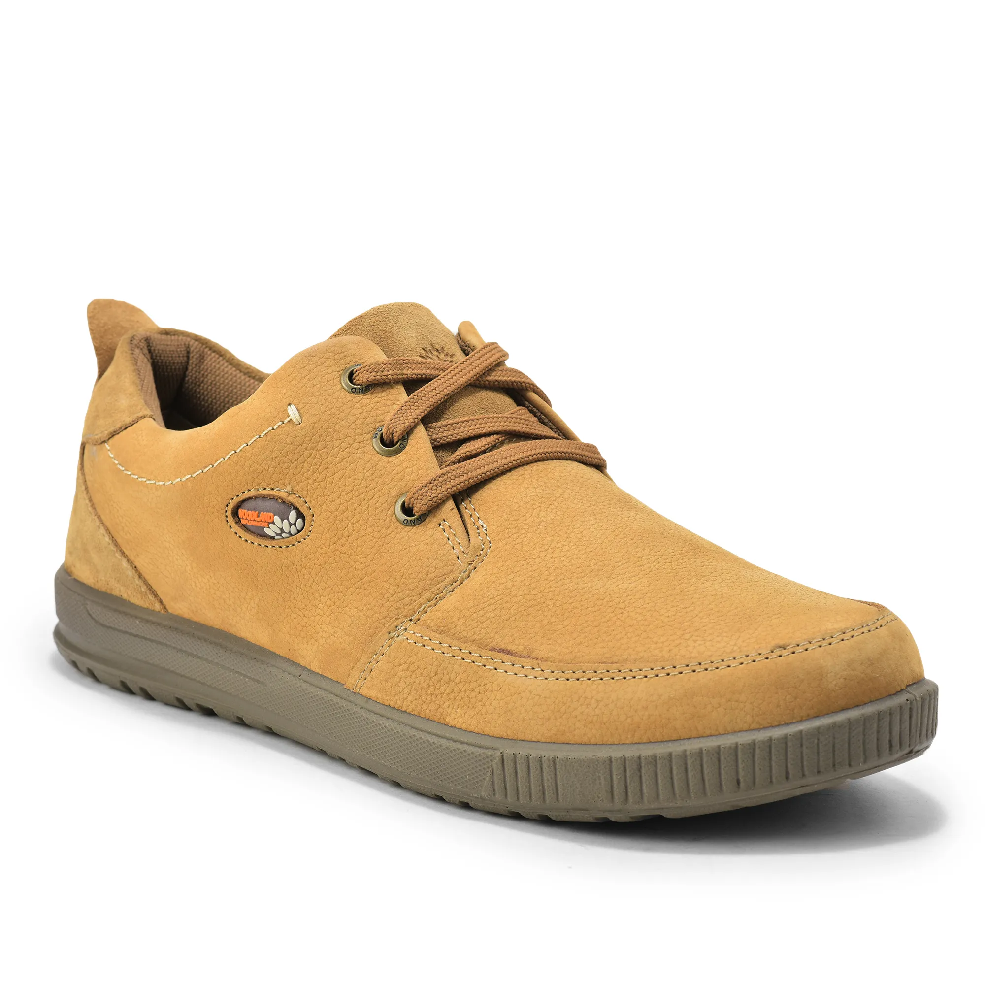 Camel Nubuk Men Casual Lace Up Shoes - Thumbnail 3