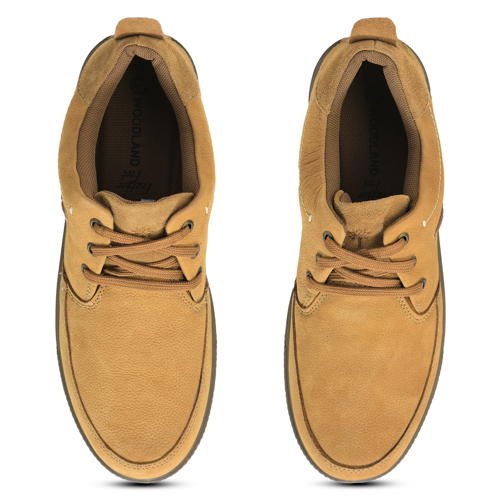 Camel Nubuk Men Casual Lace Up Shoes - Thumbnail 5