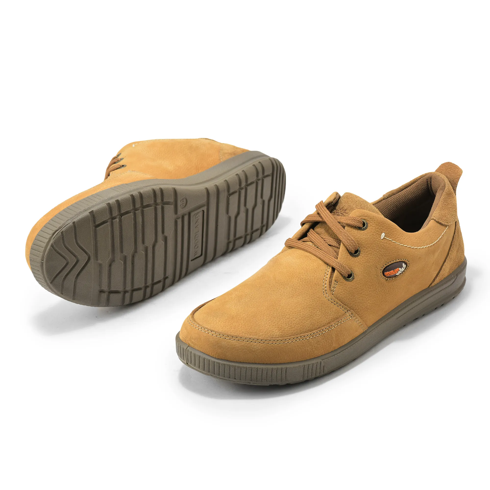 Camel Nubuk Men Casual Lace Up Shoes - Thumbnail 6