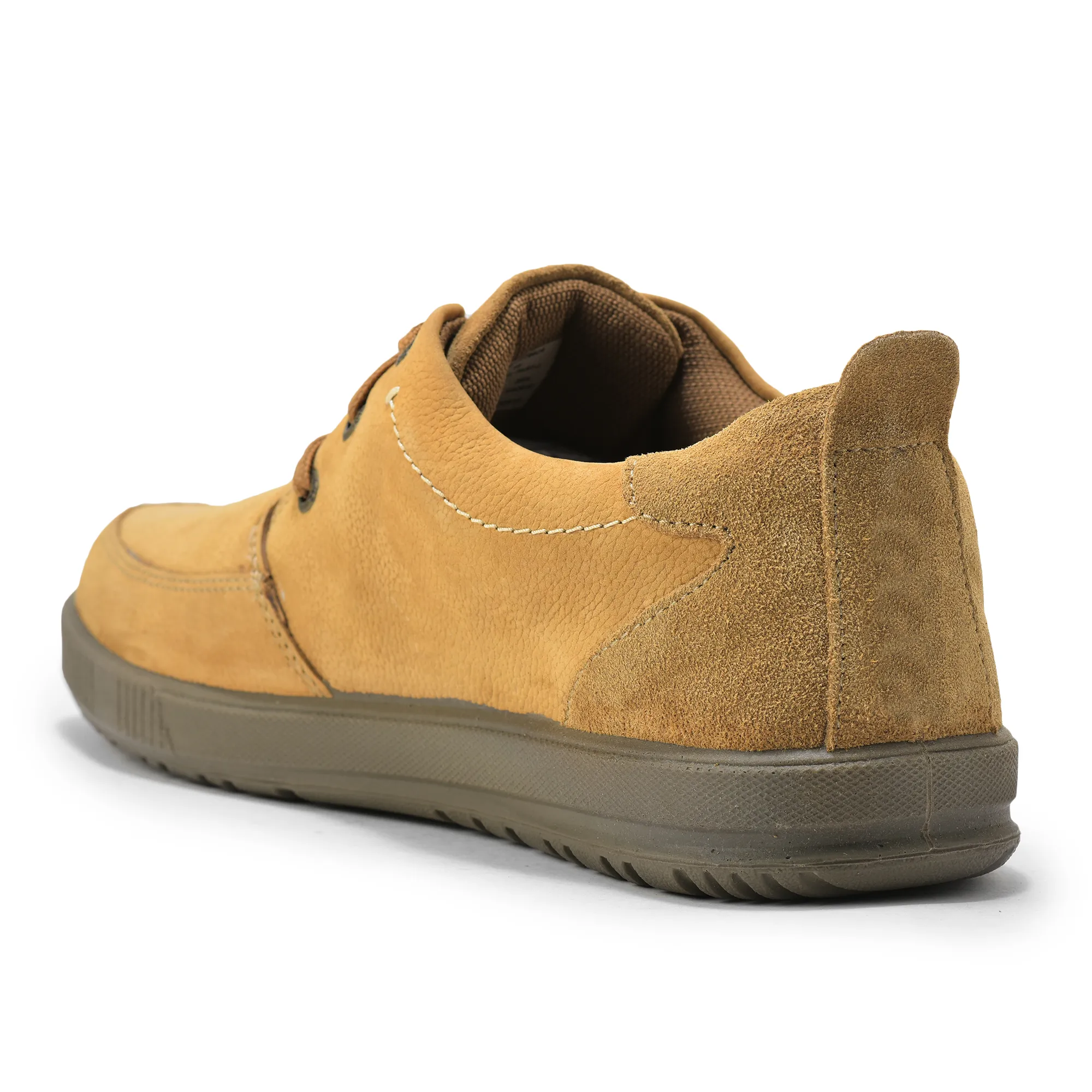 Camel Nubuk Men Casual Lace Up Shoes - Thumbnail 7