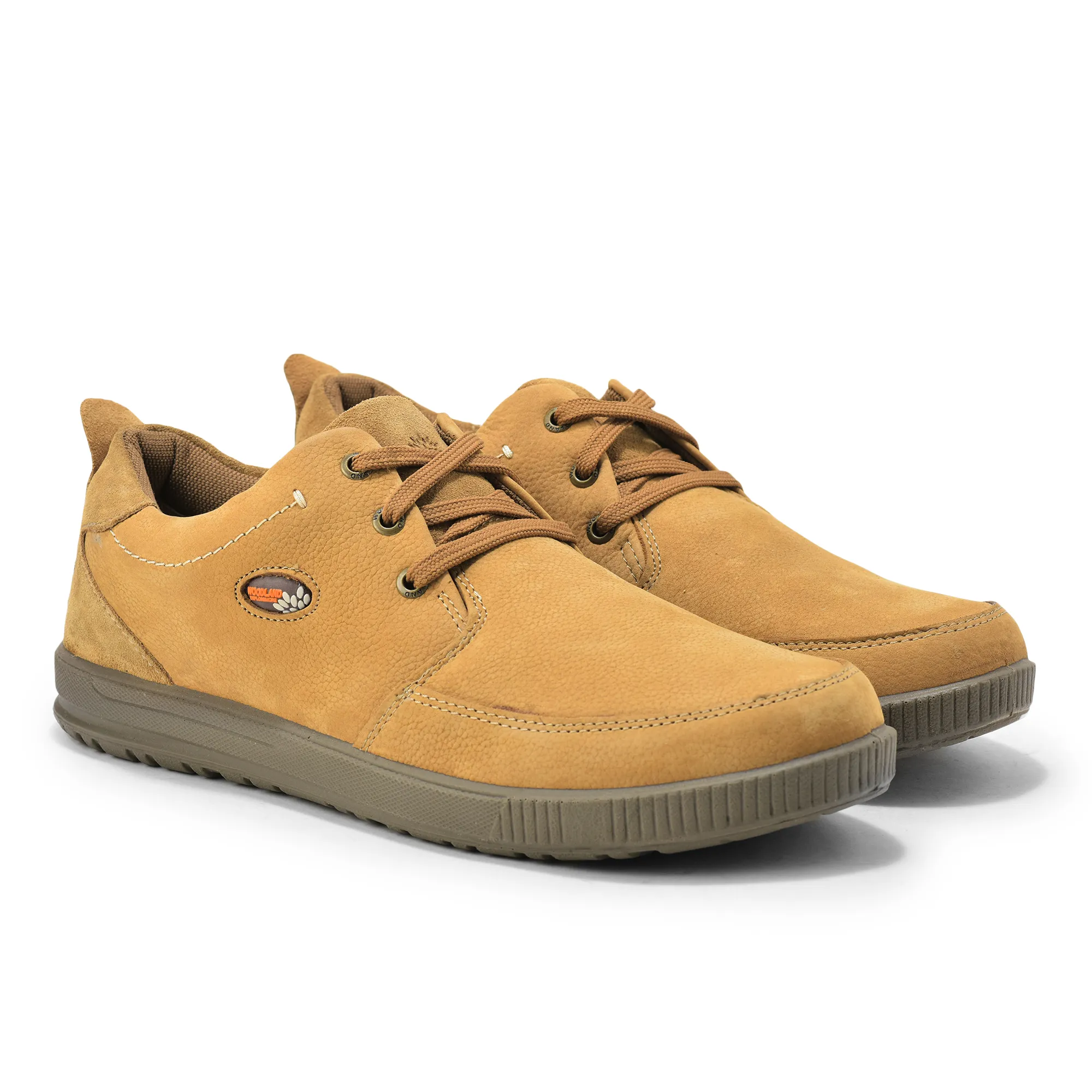 Camel Nubuk Men Casual Lace Up Shoes - Thumbnail 8