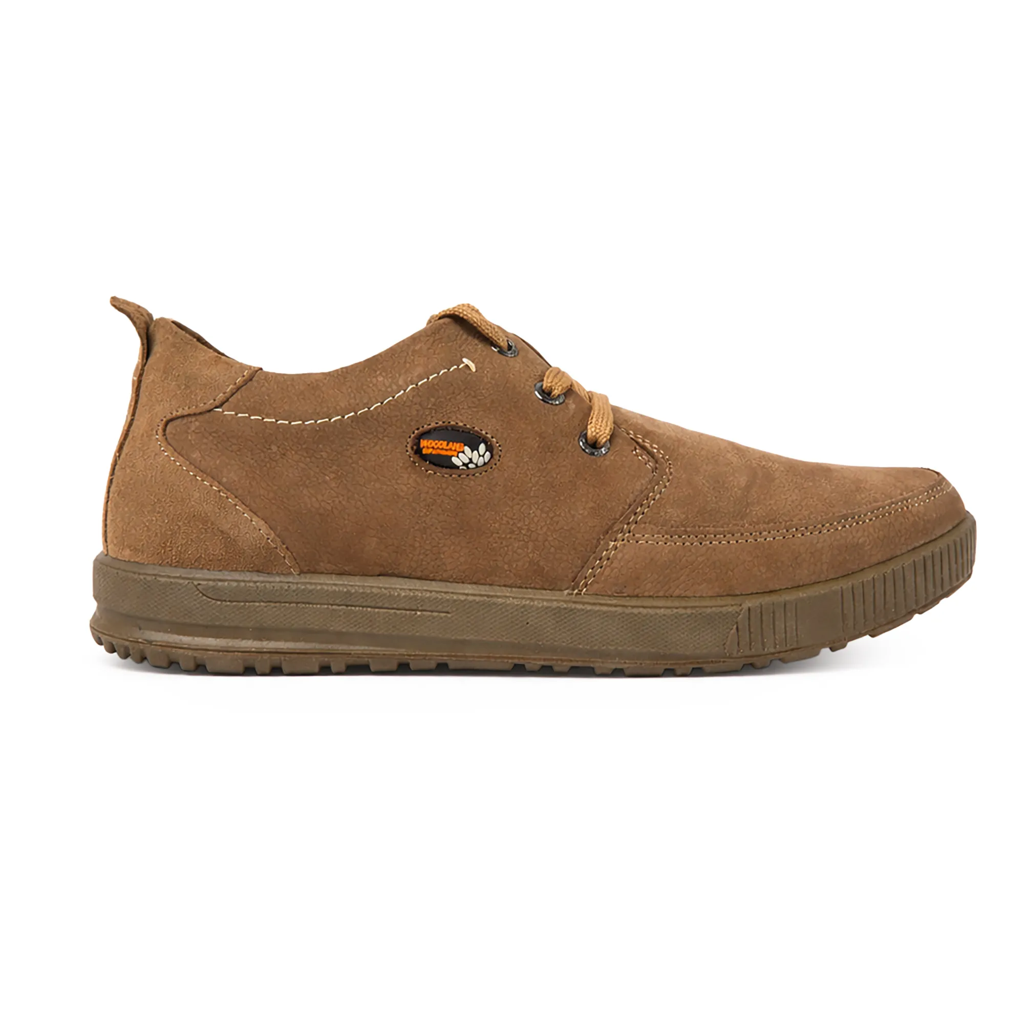 Khaki Nubuk Men Casual Lace Up Shoes - Thumbnail 2