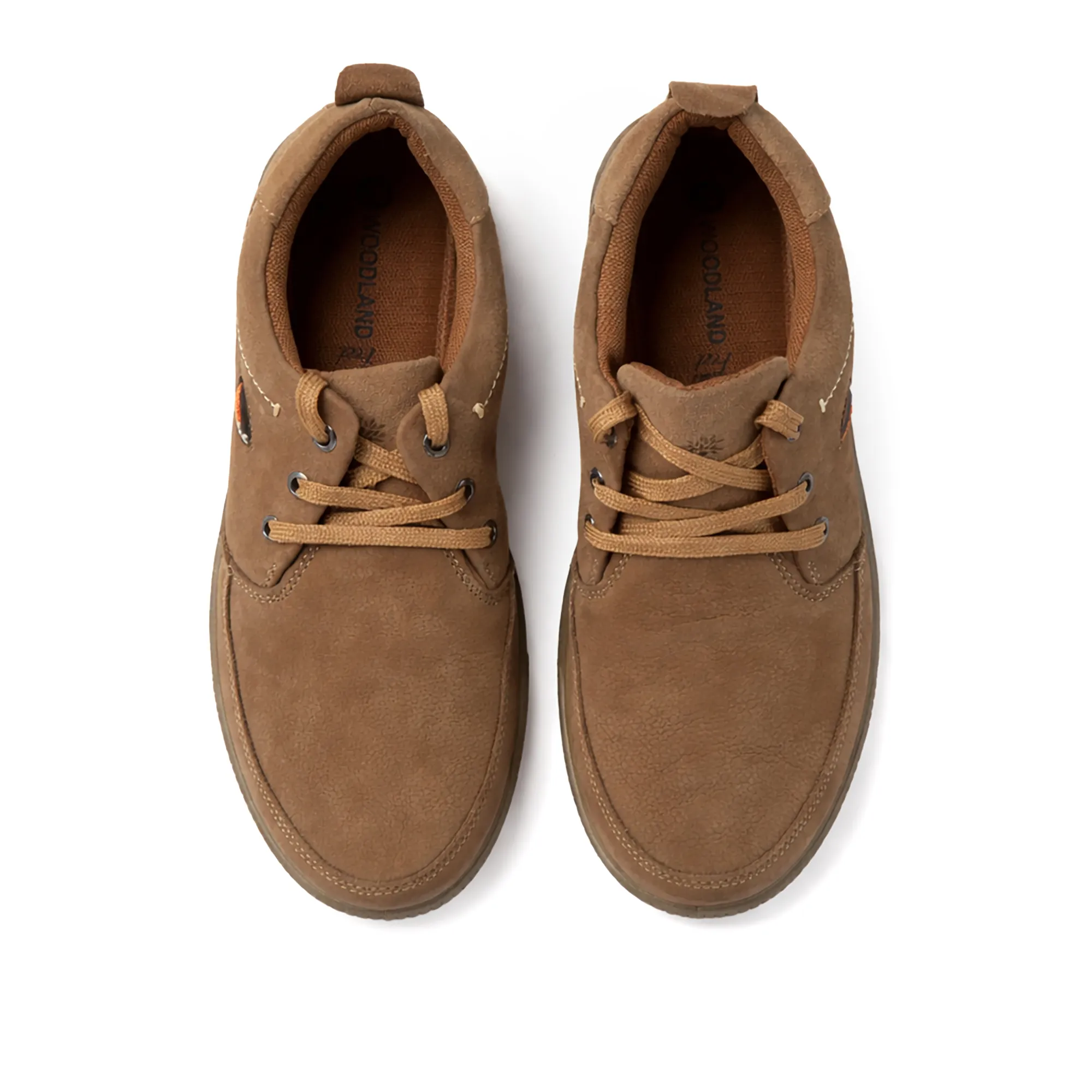 Khaki Nubuk Men Casual Lace Up Shoes - Thumbnail 5