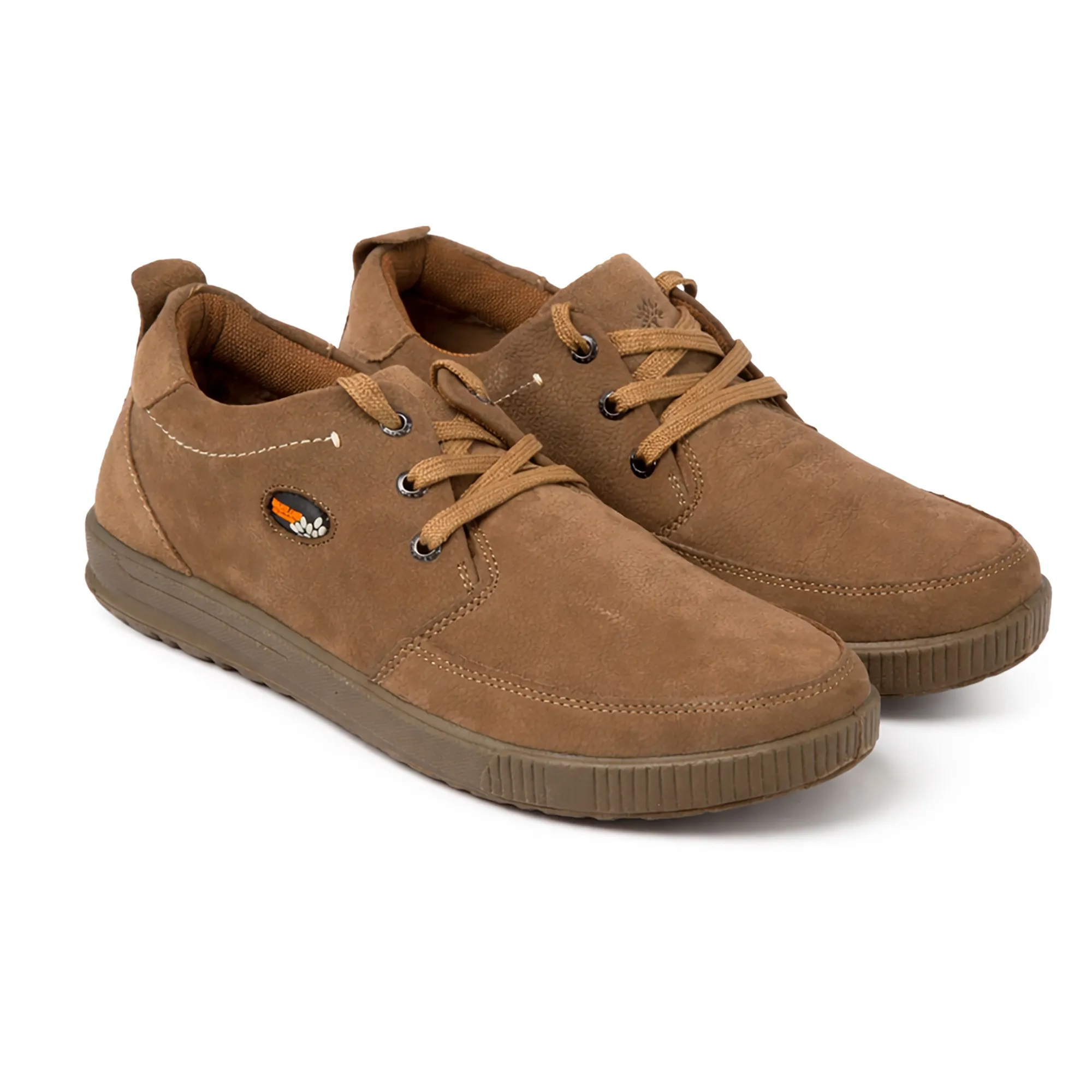 Khaki Nubuk Men Casual Lace Up Shoes - Thumbnail 8