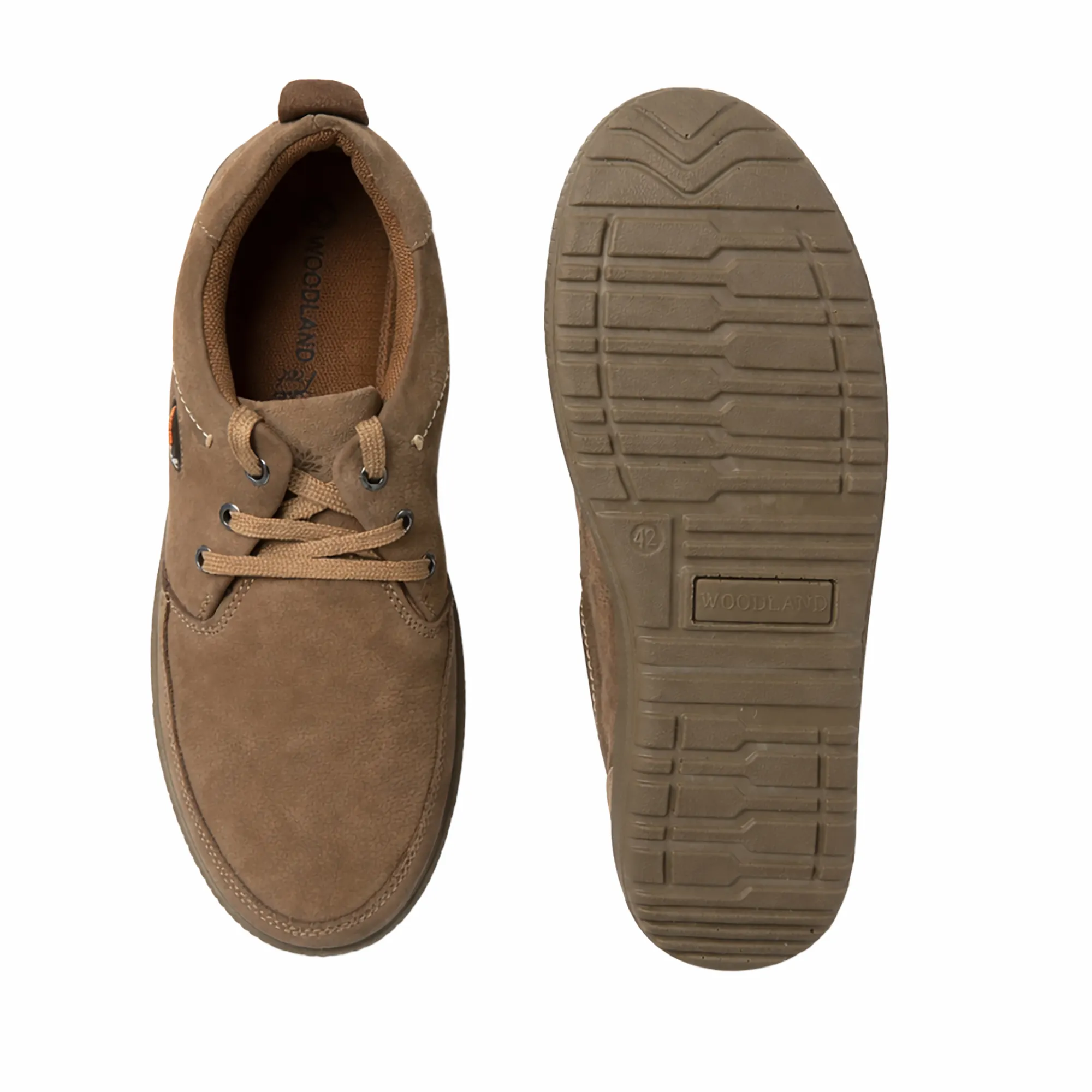 Khaki Nubuk Men Casual Lace Up Shoes - Thumbnail 9