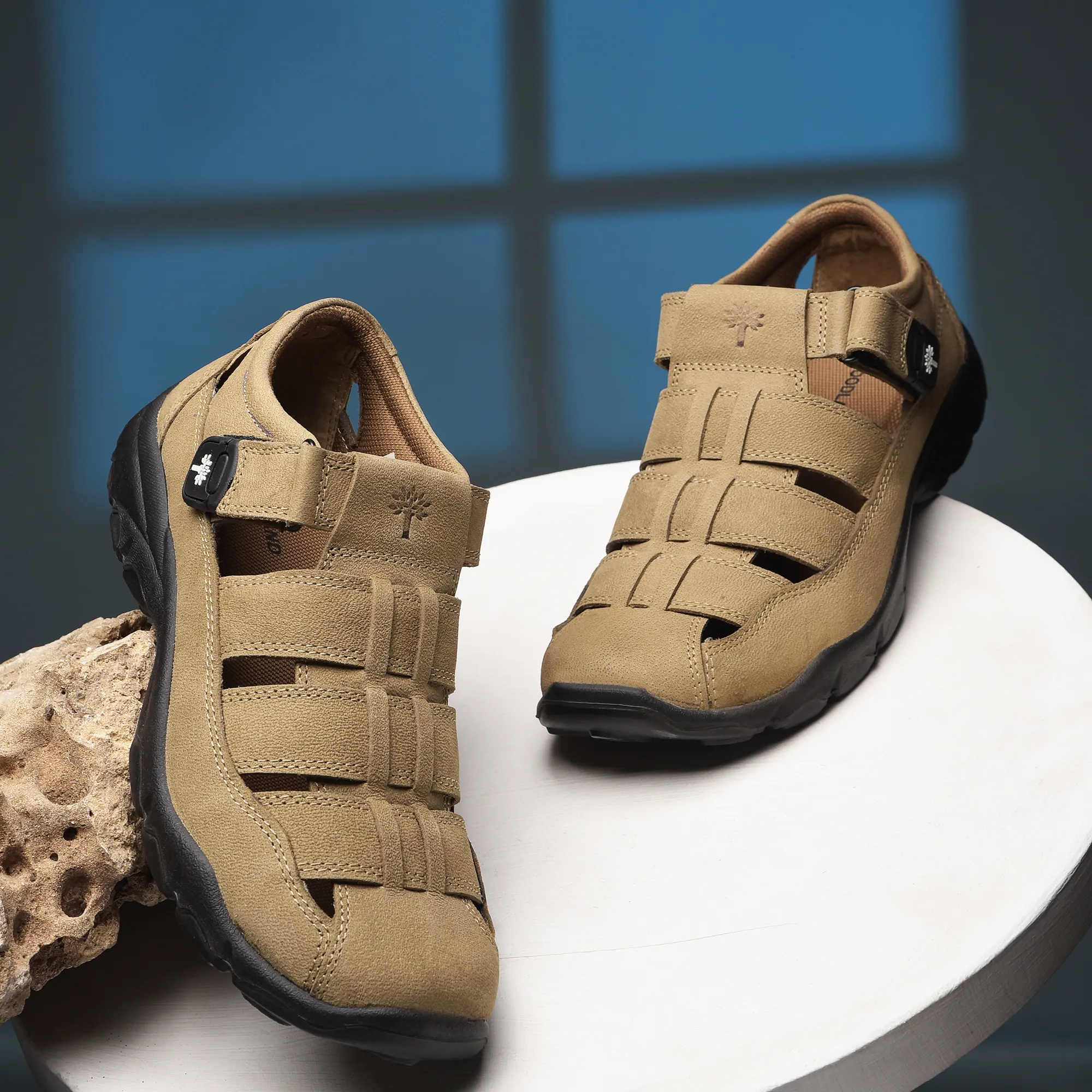 Woodland Khaki Mens Sandals - Thumbnail 10