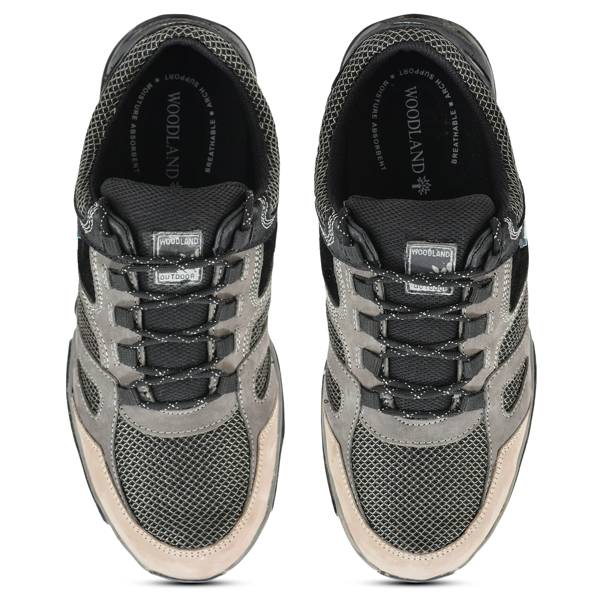 Woodland Explorer Dark Grey Men’s Casual Lace-up Shoes - Thumbnail 4