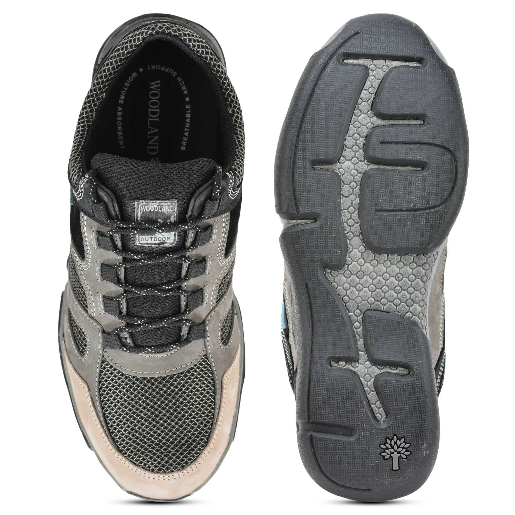 Woodland Explorer Dark Grey Men’s Casual Lace-up Shoes - Thumbnail 8