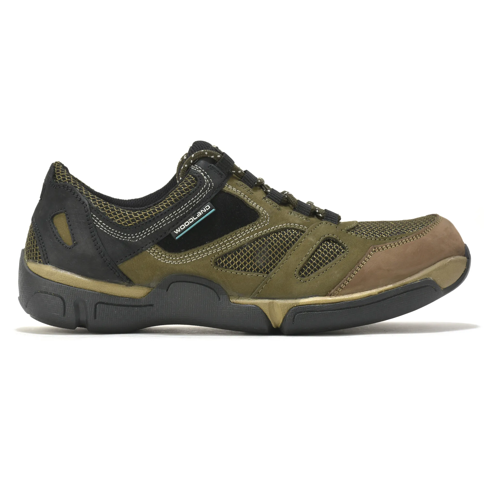 Woodland Explorer Olive Green Men Casual Lace-up Shoes - Thumbnail 2