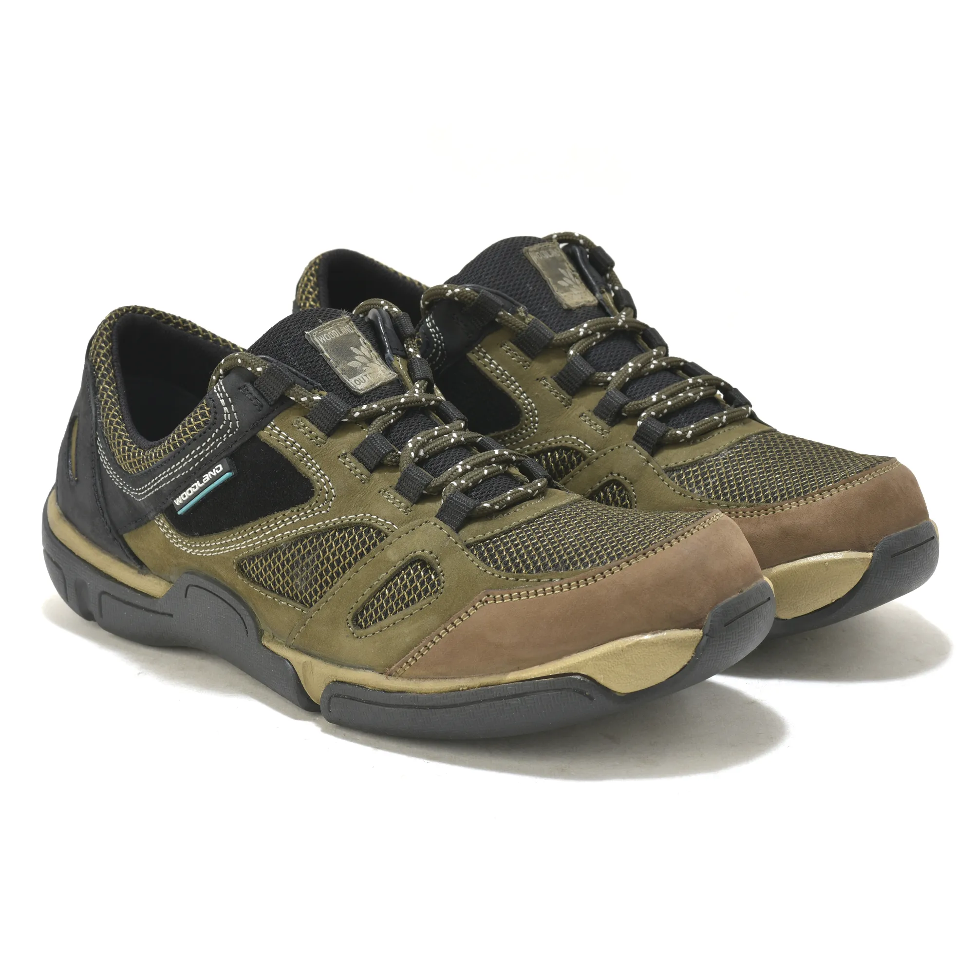 Woodland Explorer Olive Green Men Casual Lace-up Shoes - Thumbnail 8