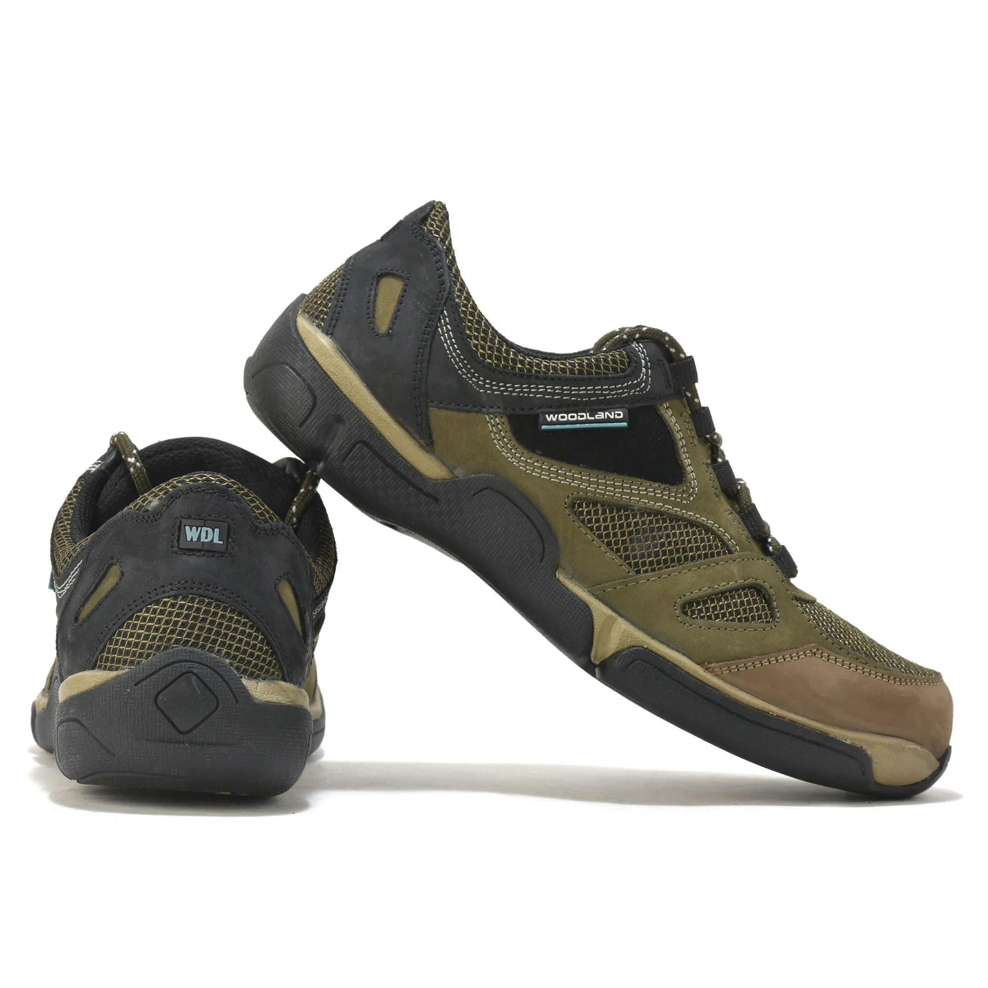 Woodland Explorer Olive Green Men Casual Lace-up Shoes - Thumbnail 10