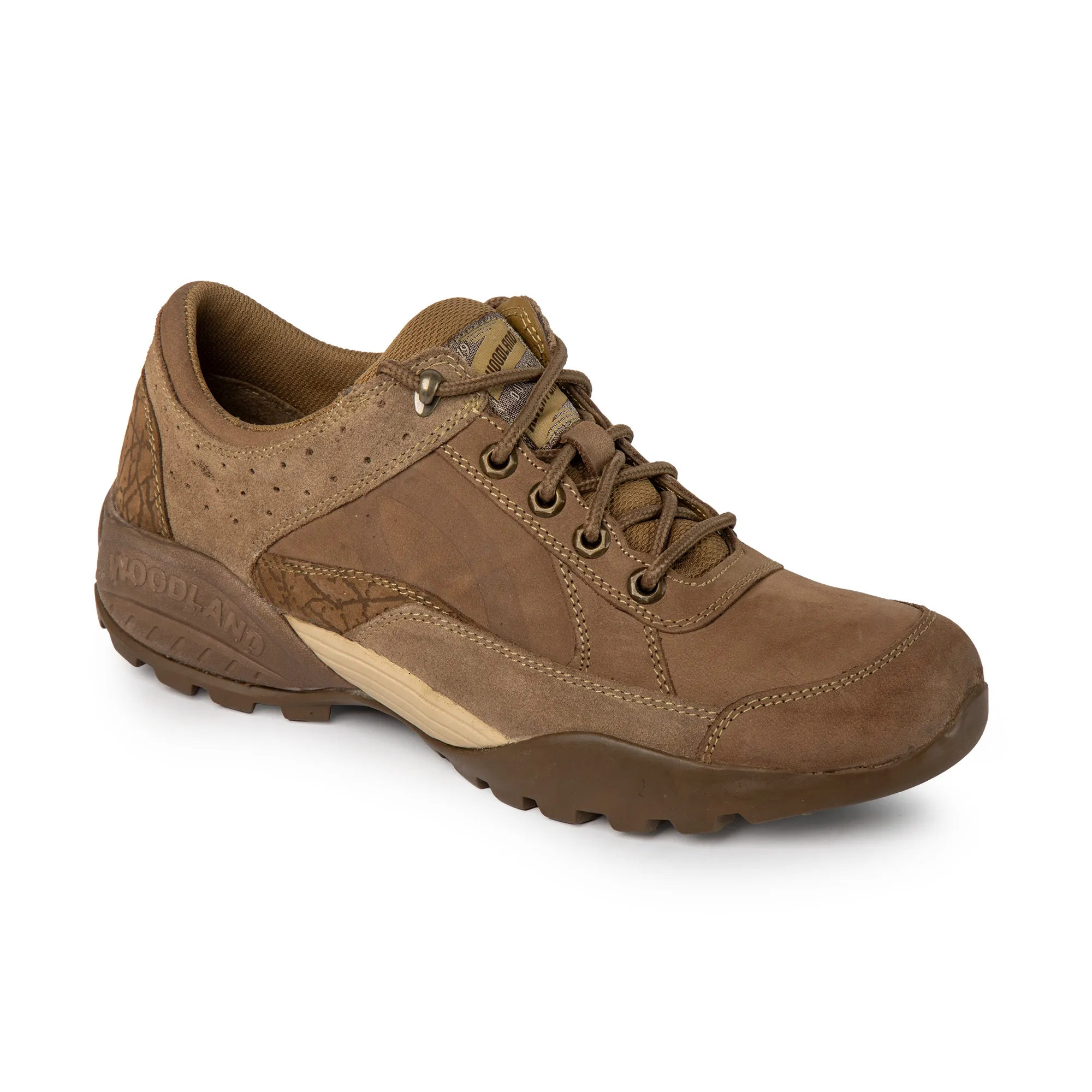 Men Dubai Khaki Nubuck Trail-Inspired Casual Lace-Up Shoes - Thumbnail 5