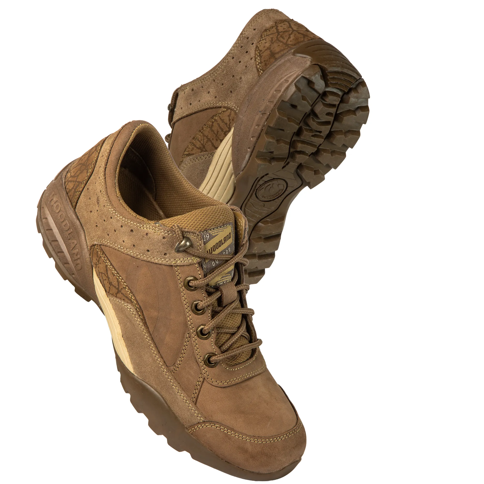 Men Dubai Khaki Nubuck Trail-Inspired Casual Lace-Up Shoes - Thumbnail 6