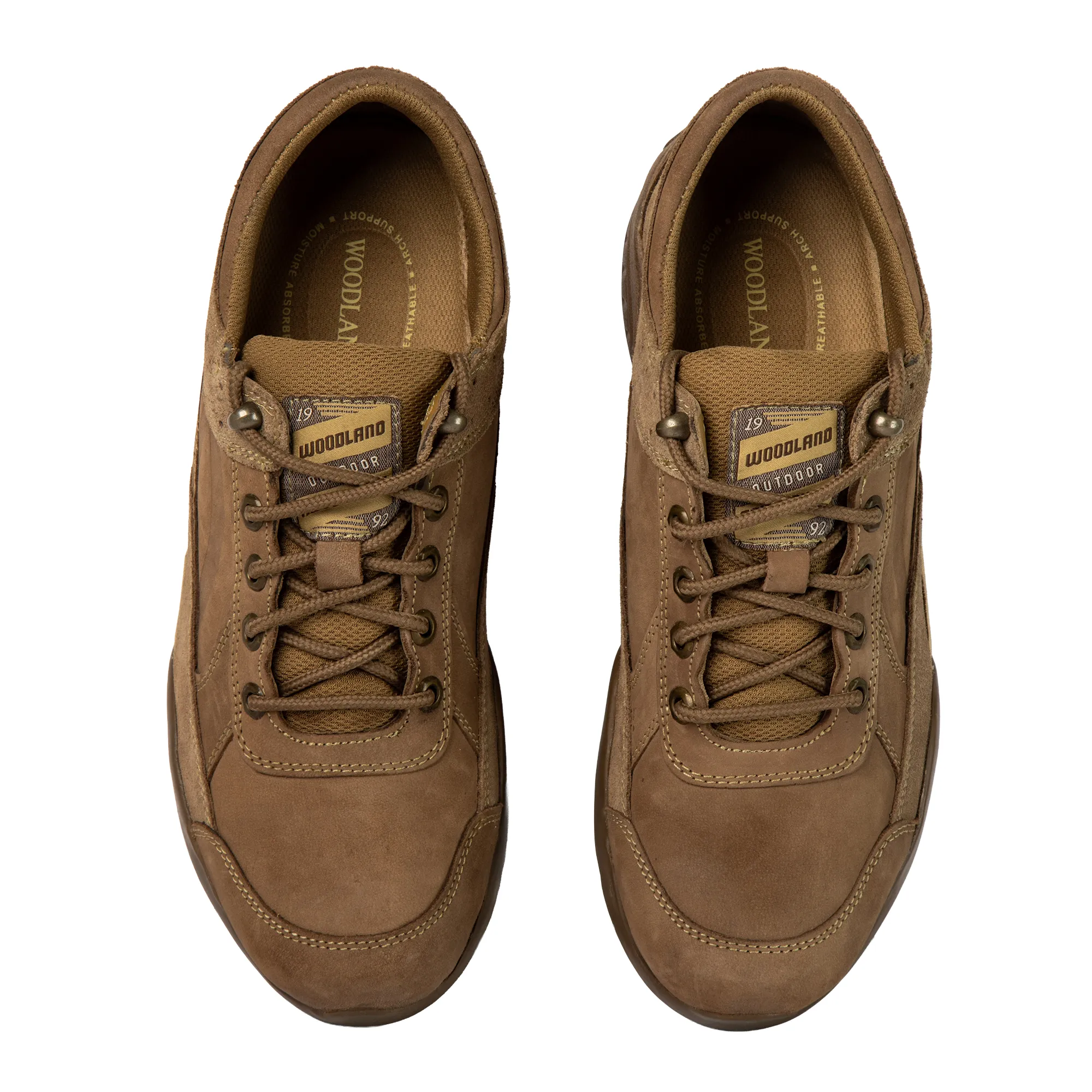 Men Dubai Khaki Nubuck Trail-Inspired Casual Lace-Up Shoes - Thumbnail 11