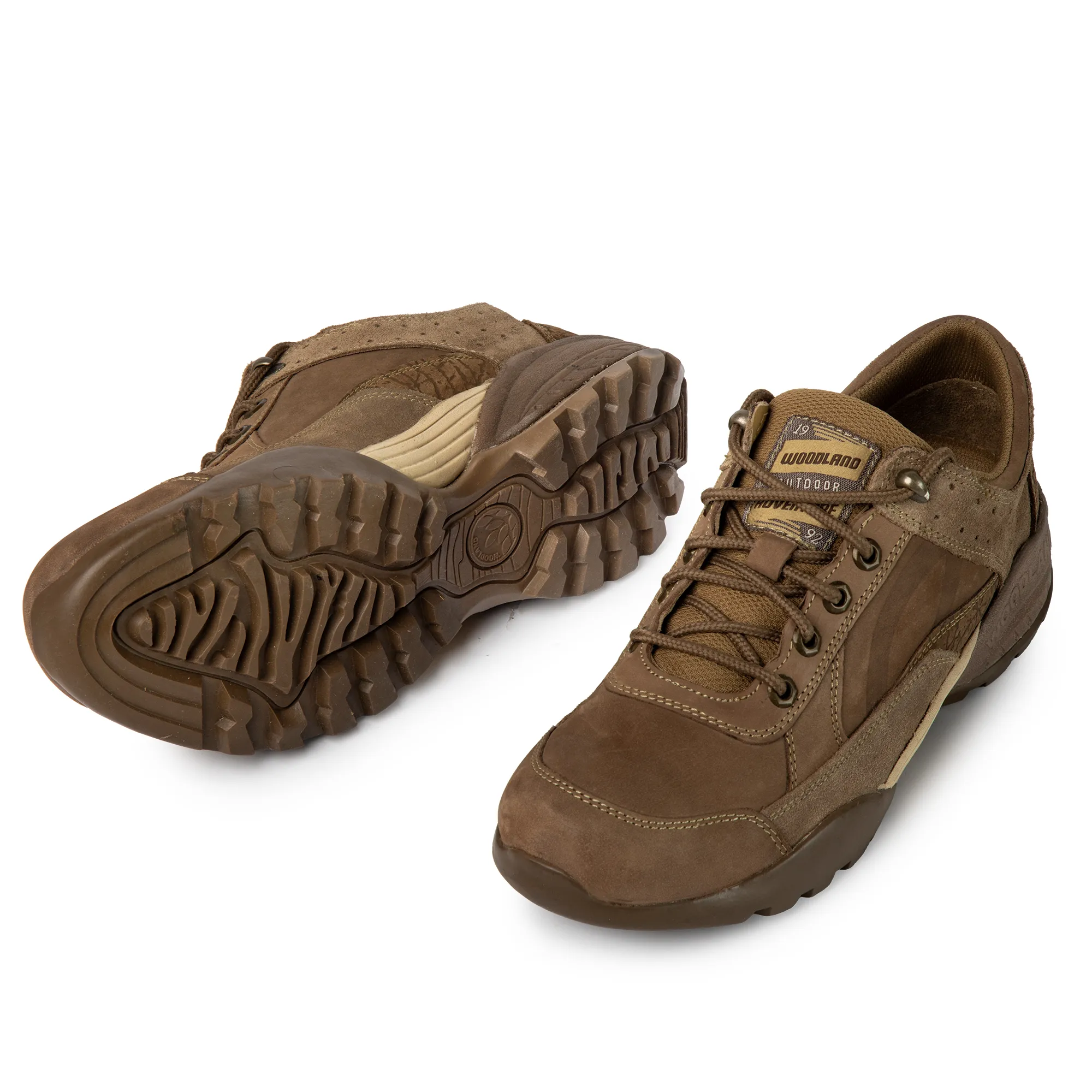 Men Dubai Khaki Nubuck Trail-Inspired Casual Lace-Up Shoes - Thumbnail 12