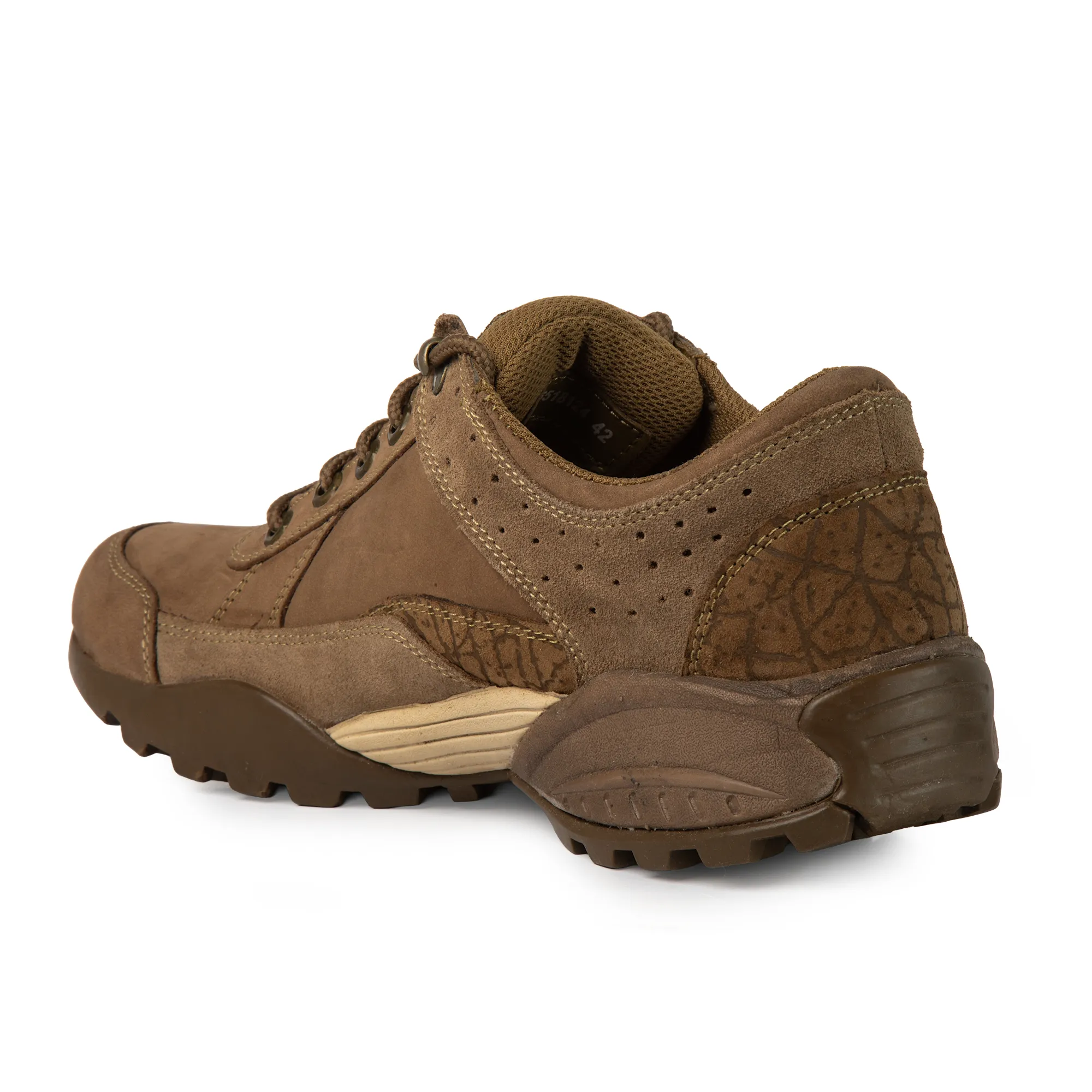 Men Dubai Khaki Nubuck Trail-Inspired Casual Lace-Up Shoes - Thumbnail 13