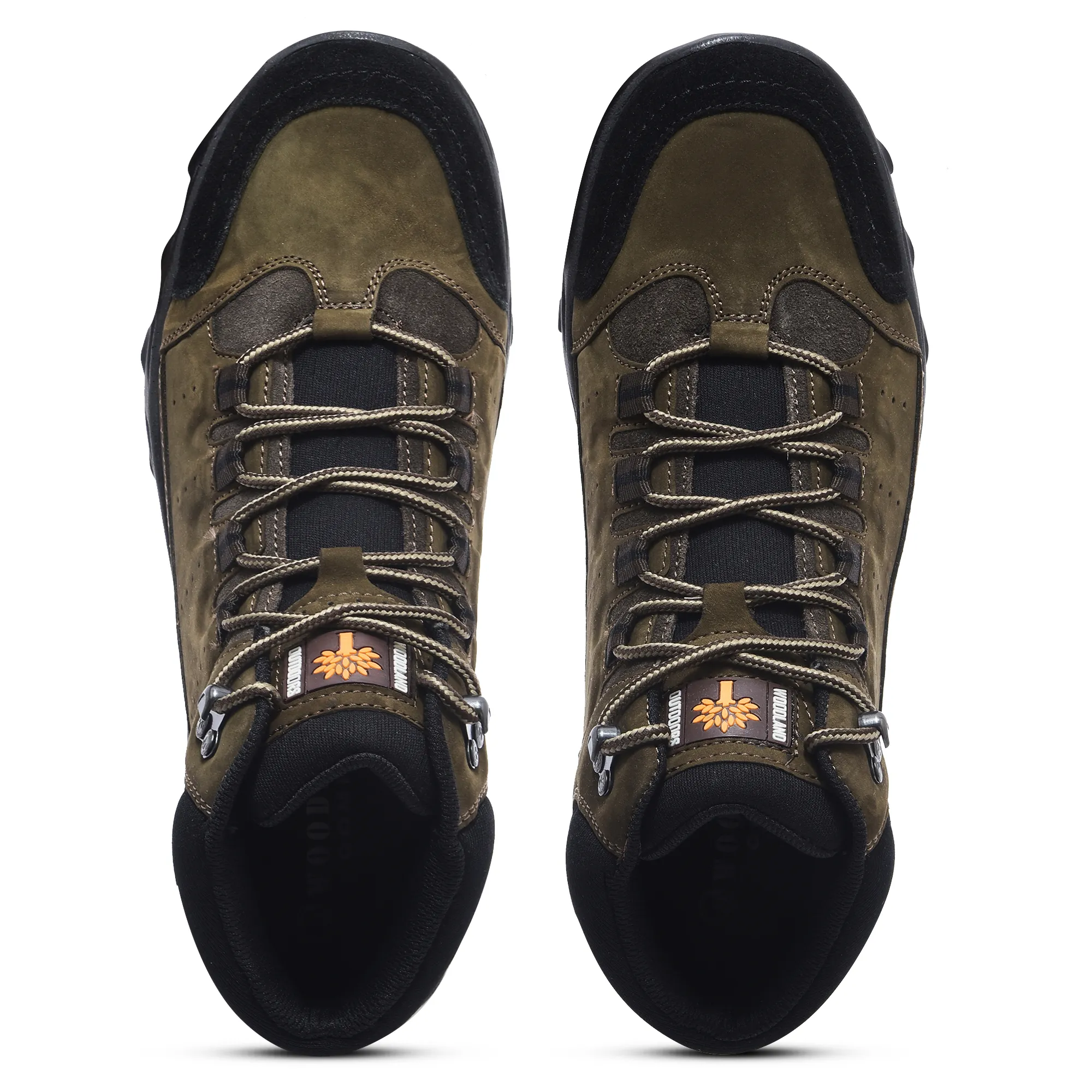 Men Brown Nubuck Leather Casual Boots - Thumbnail 4