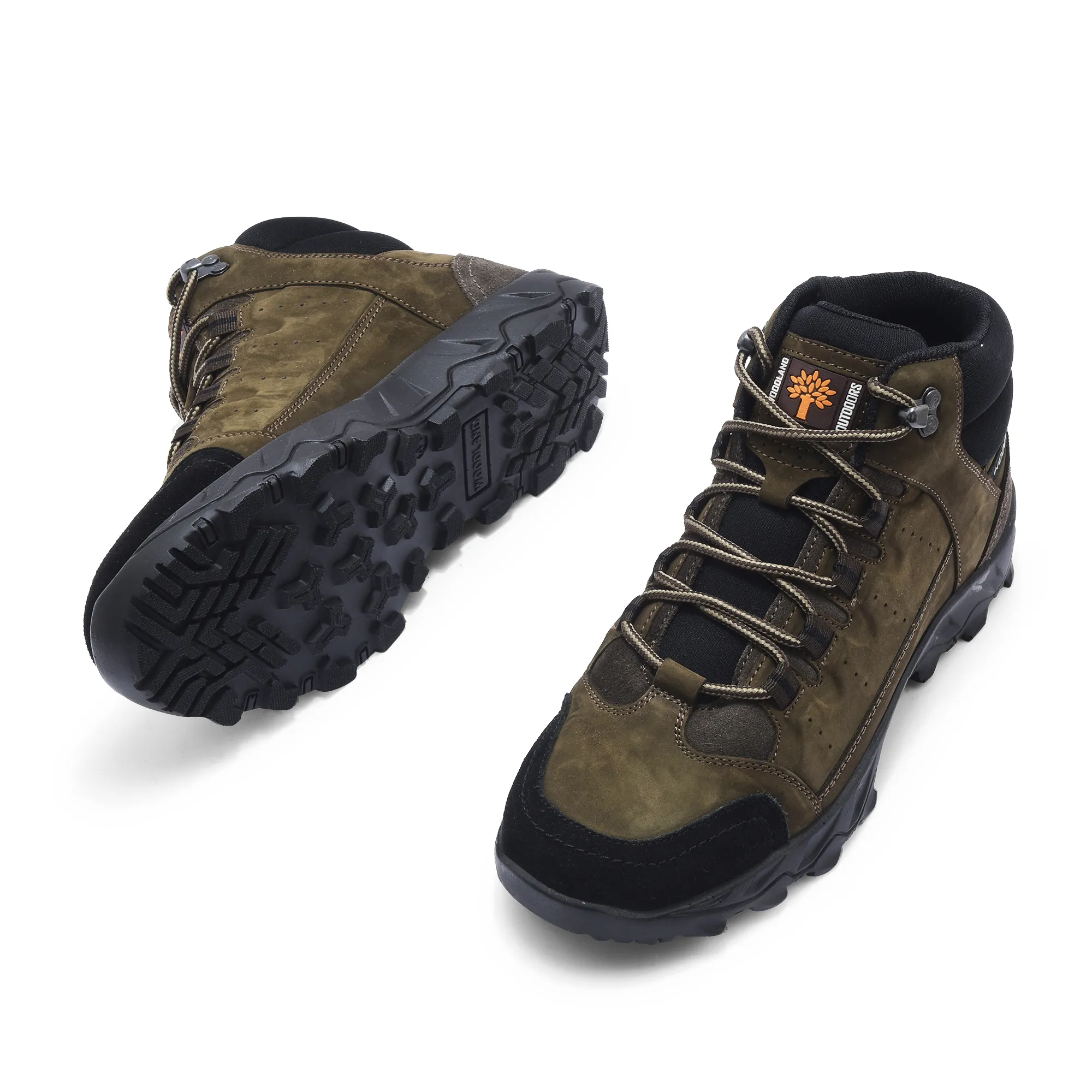 Men Brown Nubuck Leather Casual Boots - Thumbnail 5