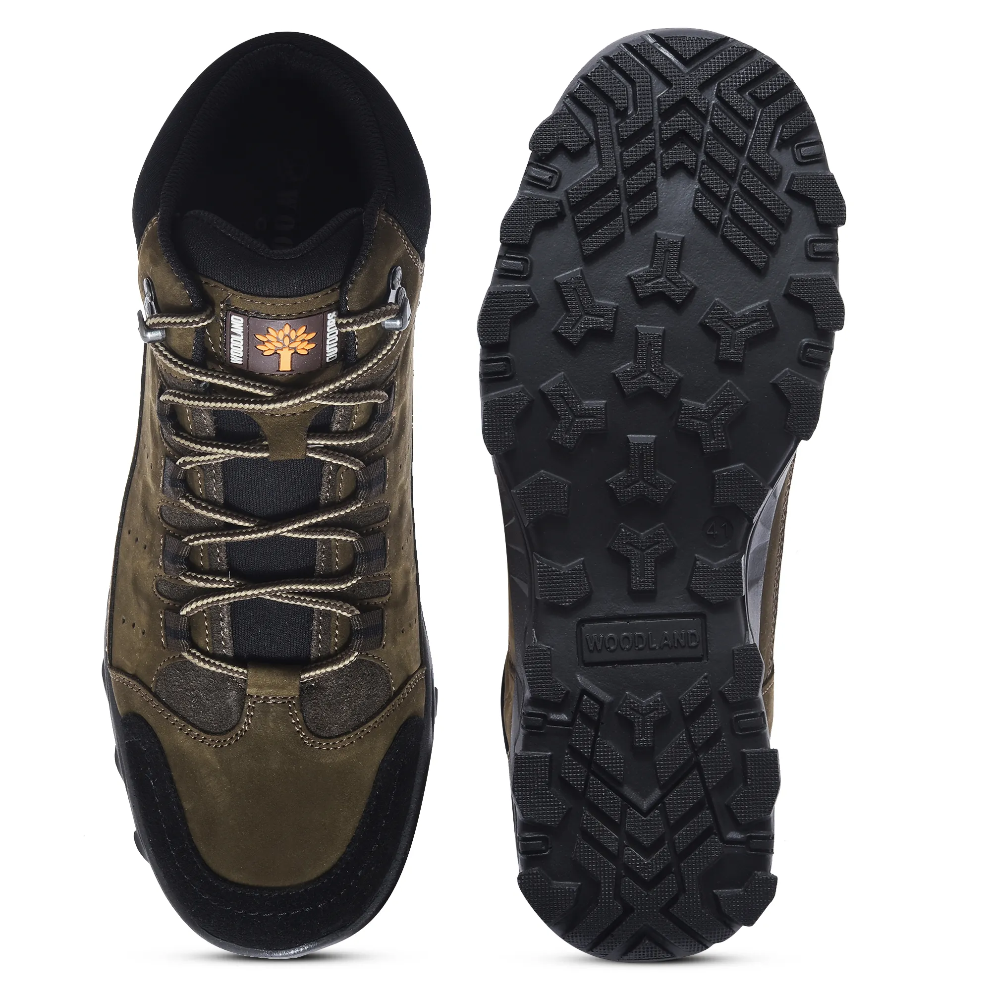 Men Brown Nubuck Leather Casual Boots - Thumbnail 8