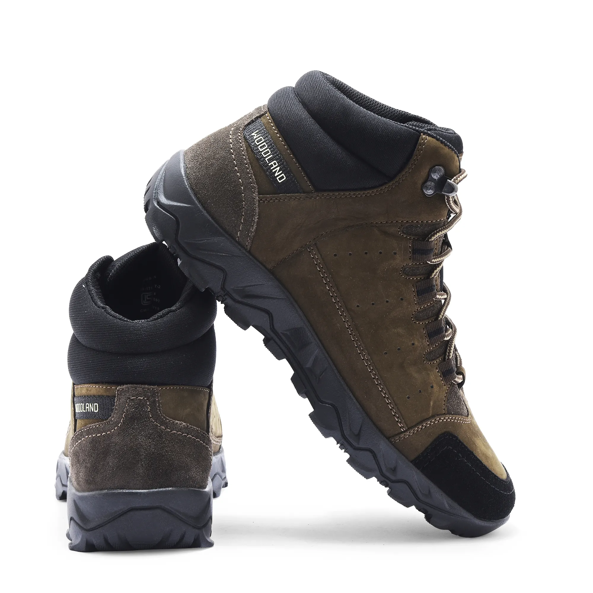 Men Brown Nubuck Leather Casual Boots - Thumbnail 10