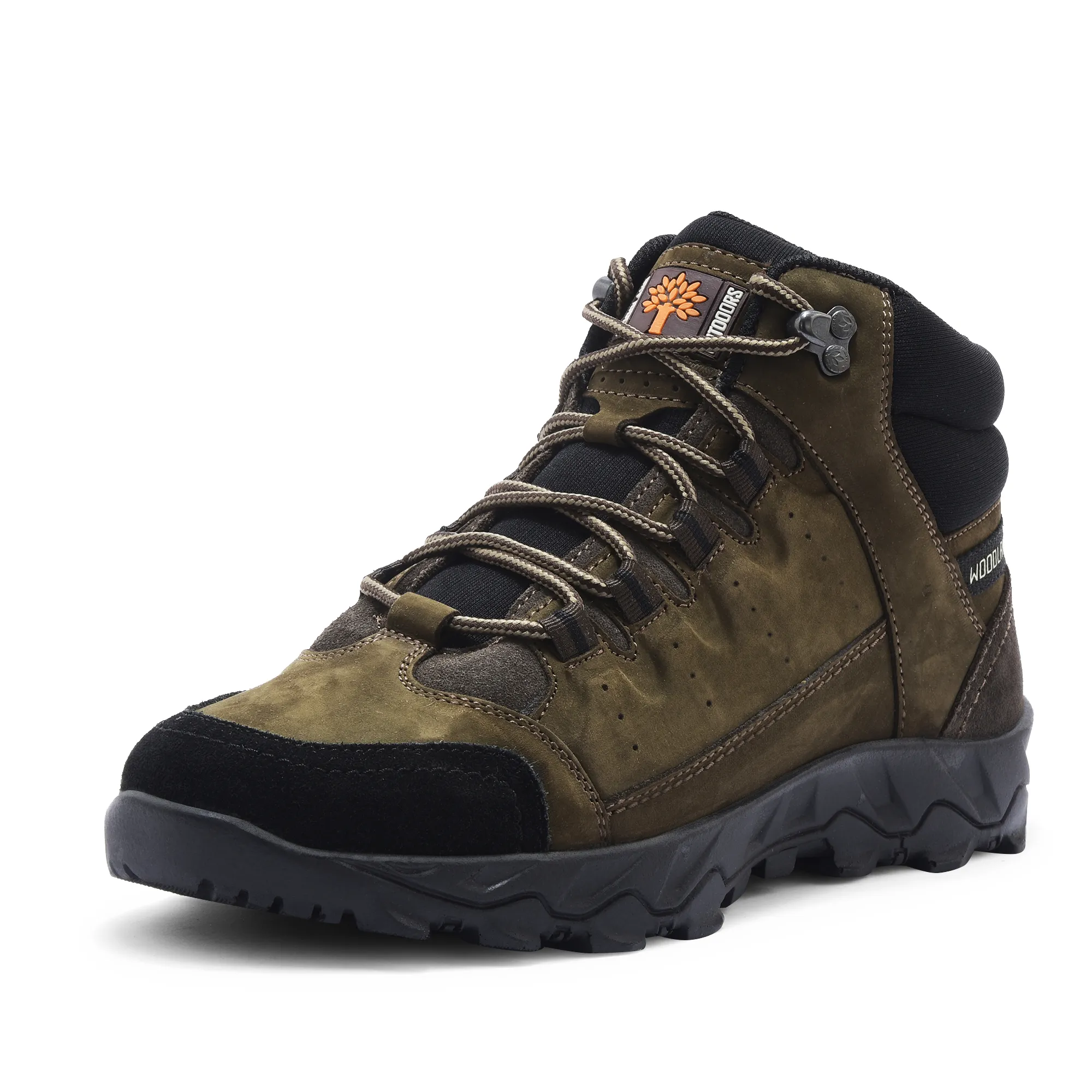 Men Brown Nubuck Leather Casual Boots - Thumbnail 11