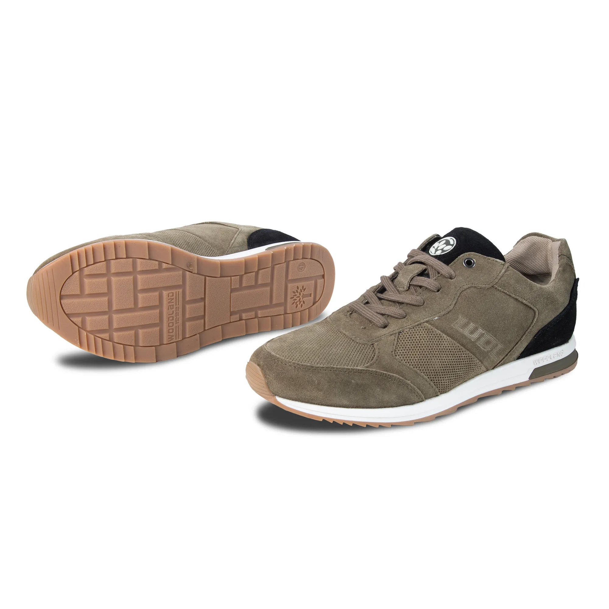 Woodland Olive Joggers For Men - Thumbnail 4