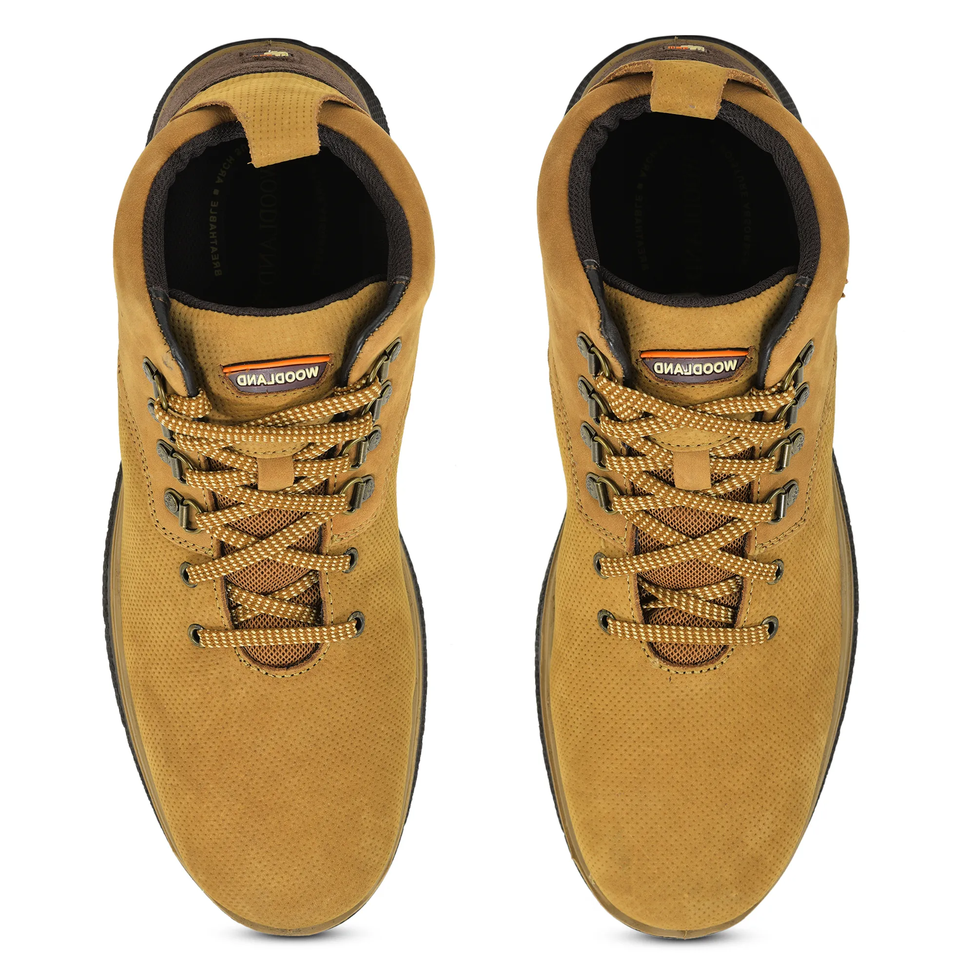 Woodland Camel Terrain-Ready Nubuk Lace Boots - Thumbnail 4