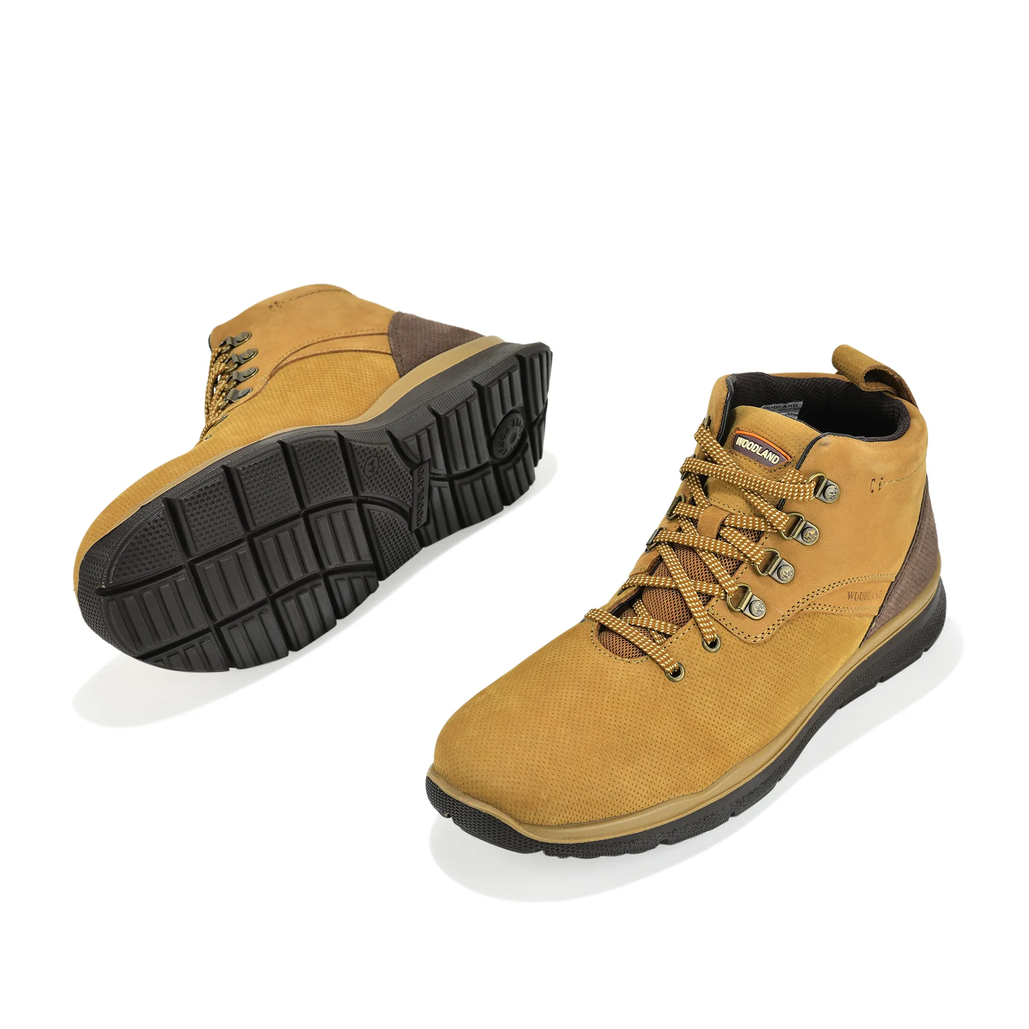 Woodland Camel Terrain-Ready Nubuk Lace Boots - Thumbnail 5