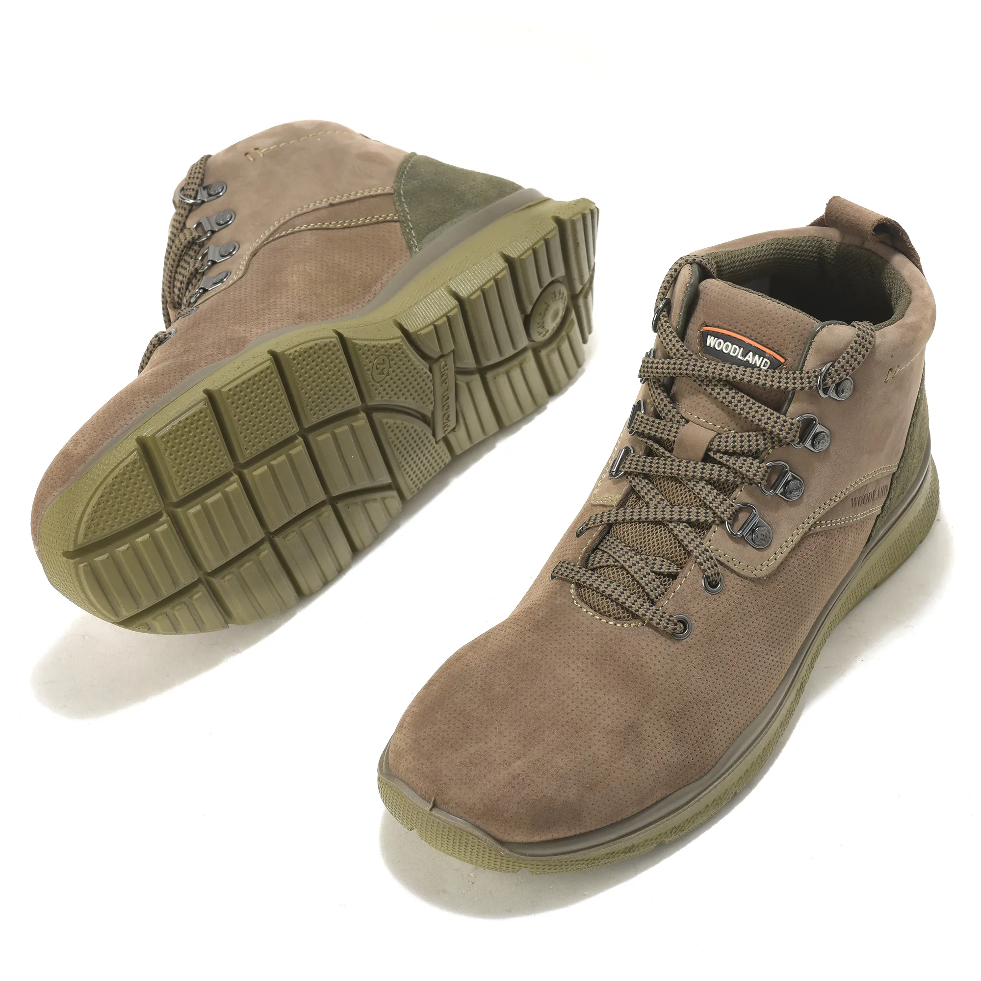 Woodland Dubai Khaki Terrain-Ready Nubuk Lace Boots - Thumbnail 6