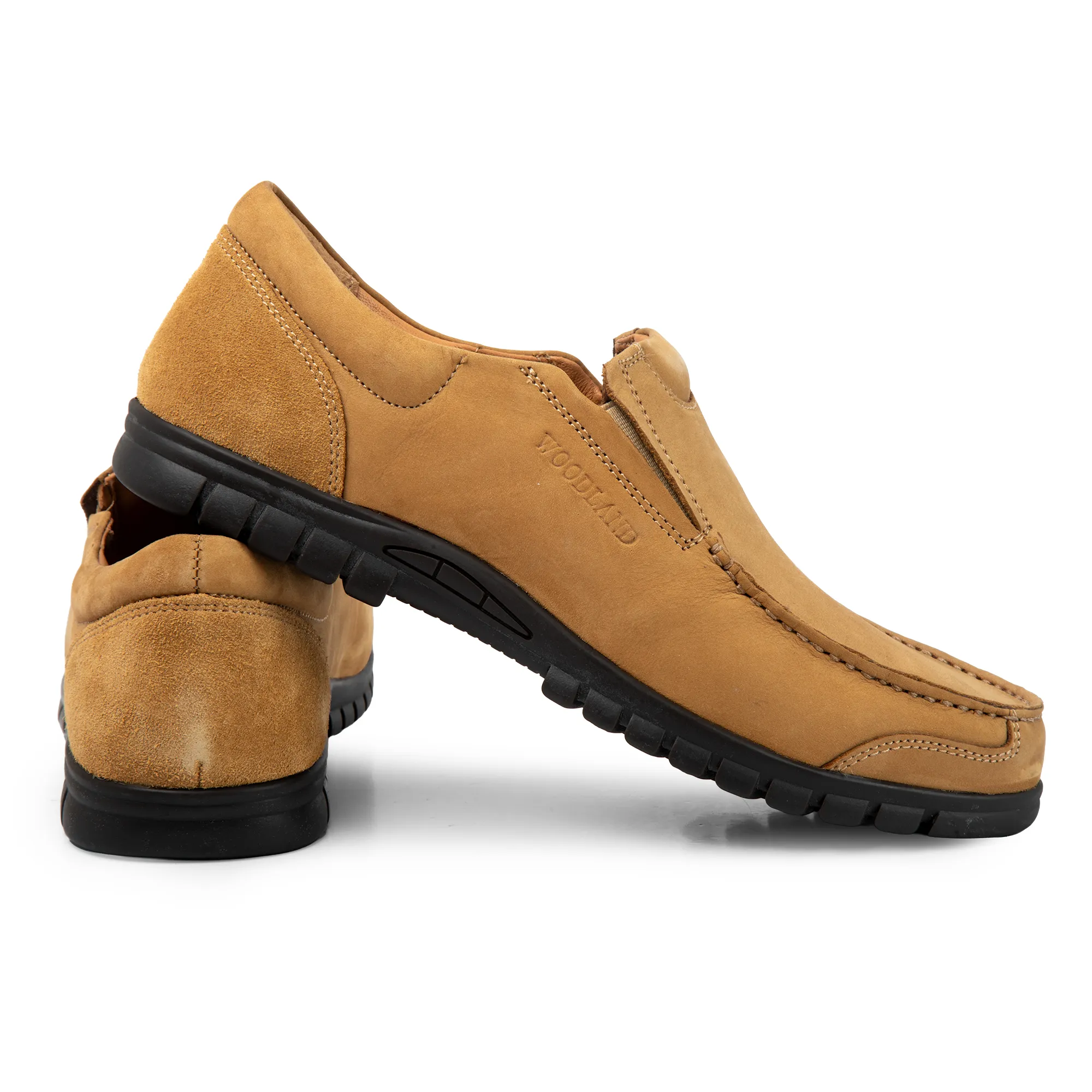 Woodland Men’s Camel Snug Nubuck Casual Shoes - Thumbnail 10