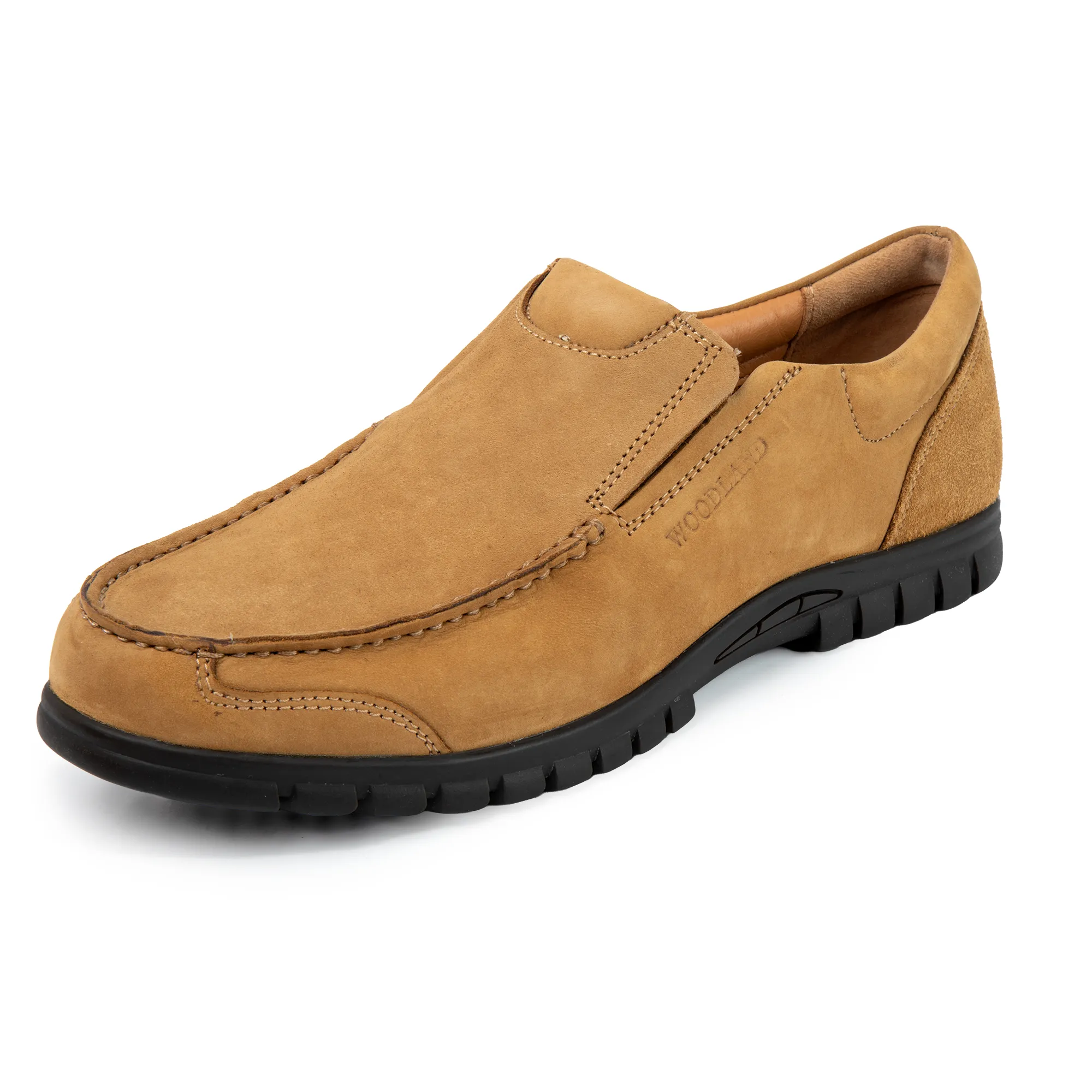 Woodland Men’s Camel Snug Nubuck Casual Shoes - Thumbnail 11