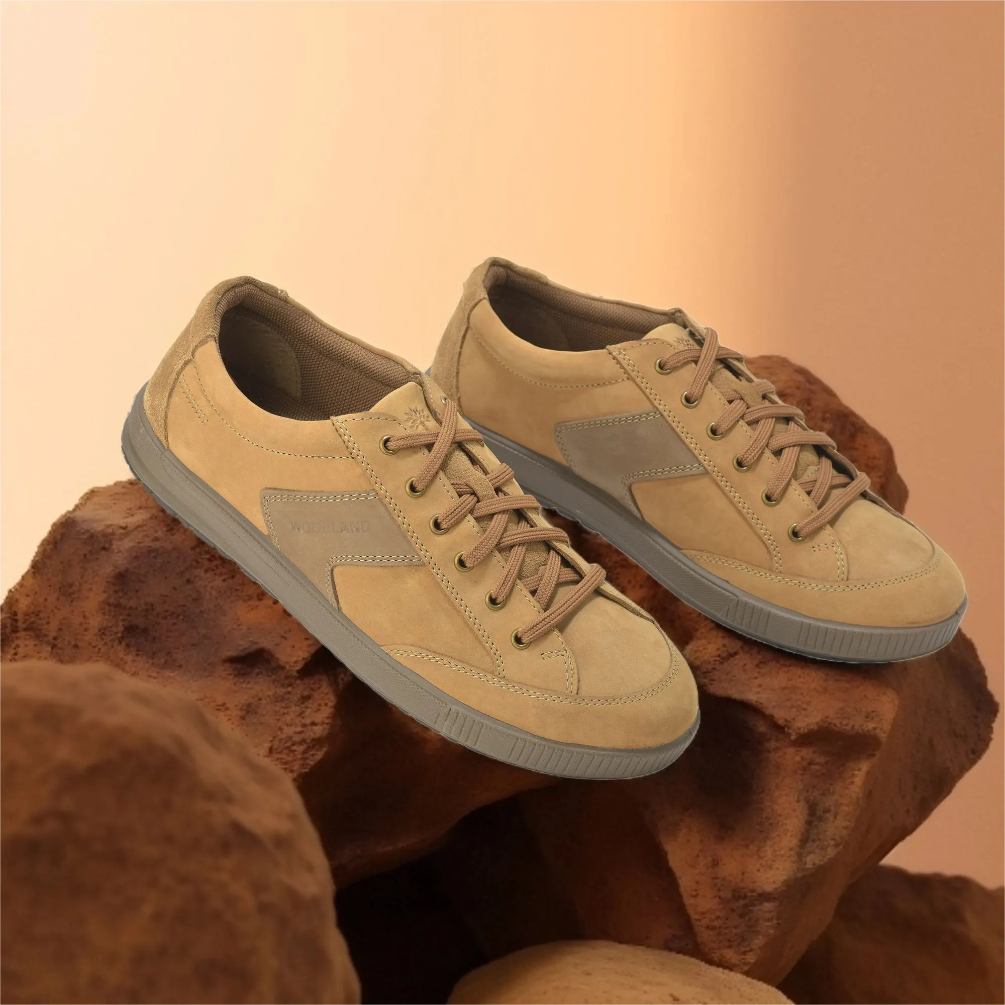 woodland-camel-casual-lace-shoes