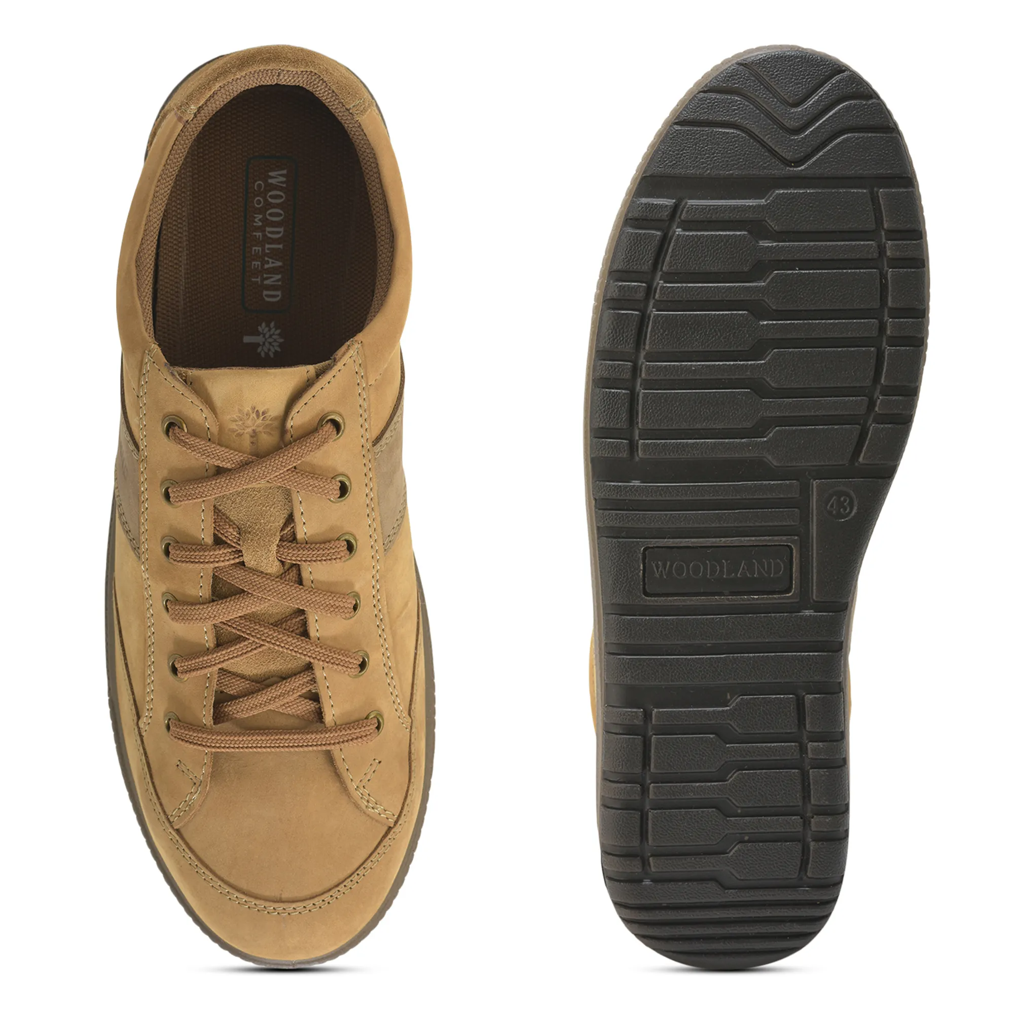 Woodland Camel Casual Lace Shoes - Thumbnail 9