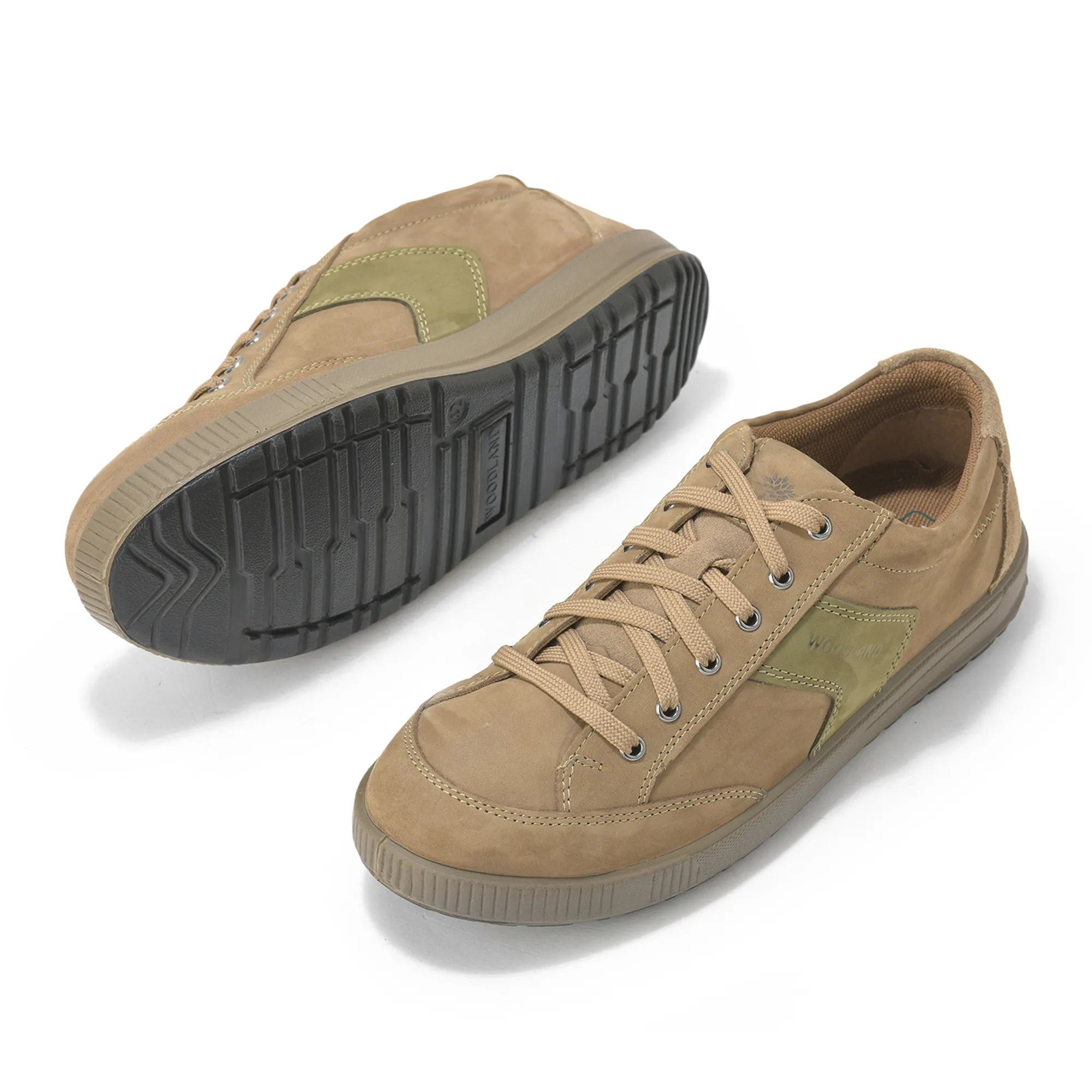 Woodland Dark Khaki Casual Lace Shoes - Thumbnail 6