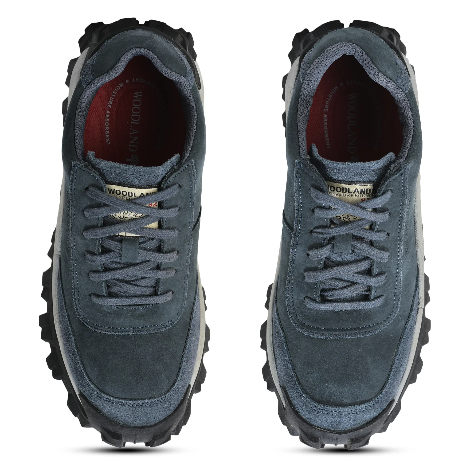 Woodland Navy Men Casual Lace Shoes - Thumbnail 2