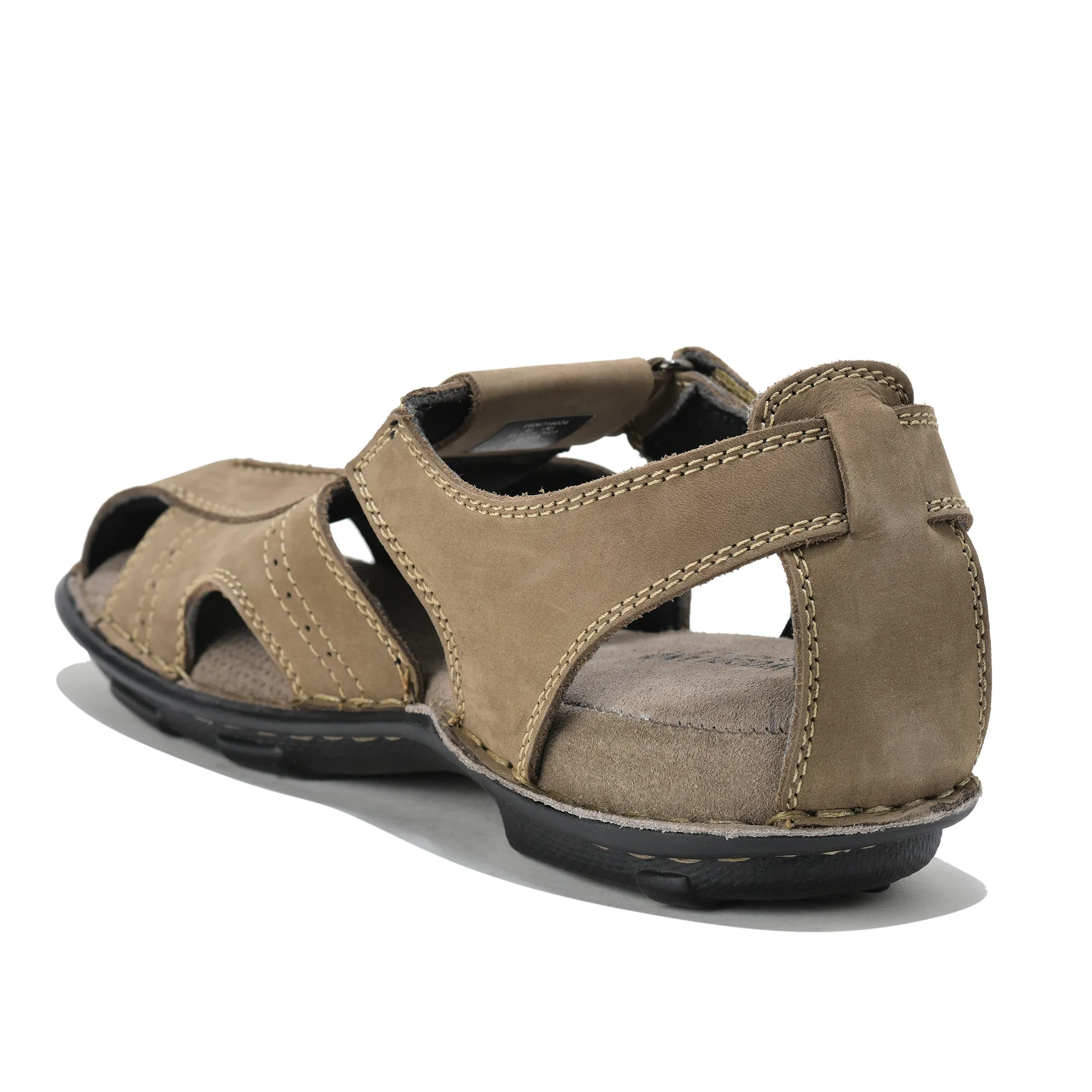 Woodland Men Camel Nubuck Walking Sandals - Thumbnail 7