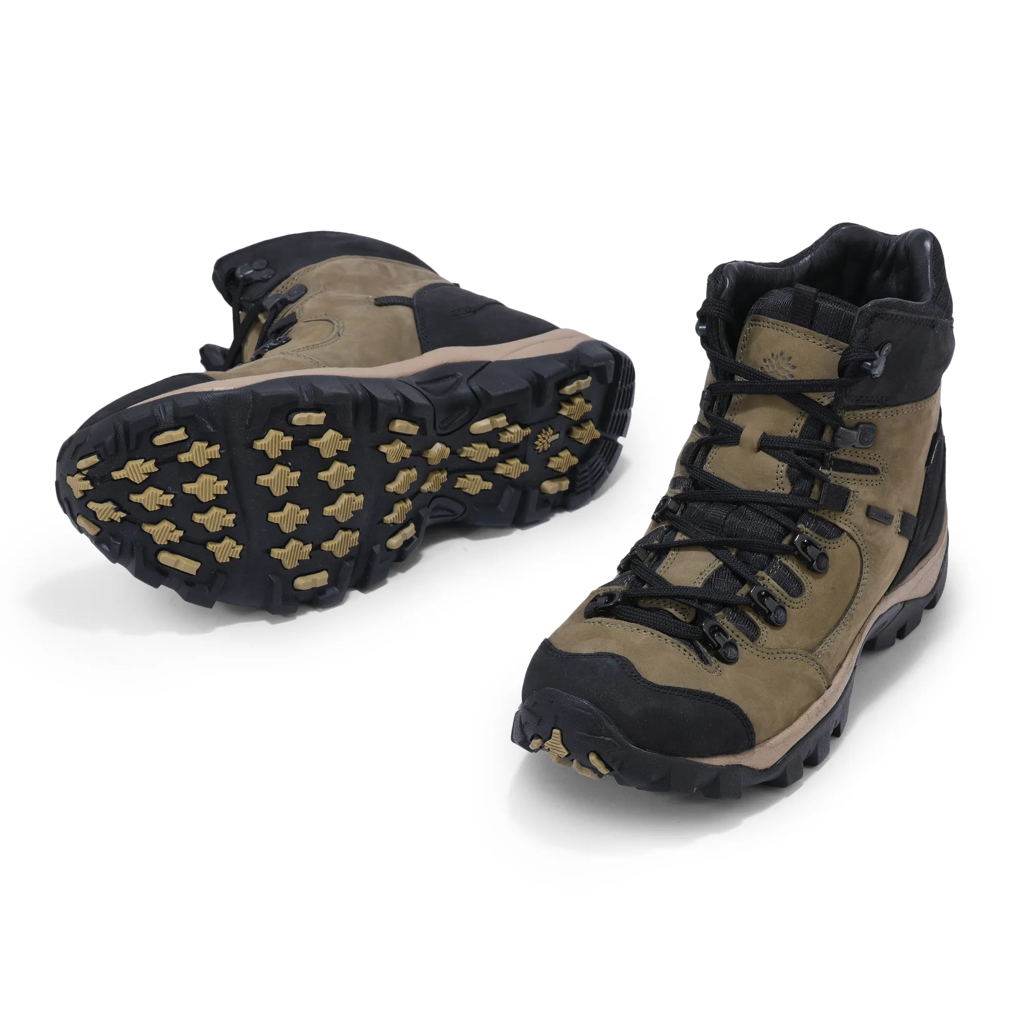 Woodland olive green trekking casual shoes - Thumbnail 4