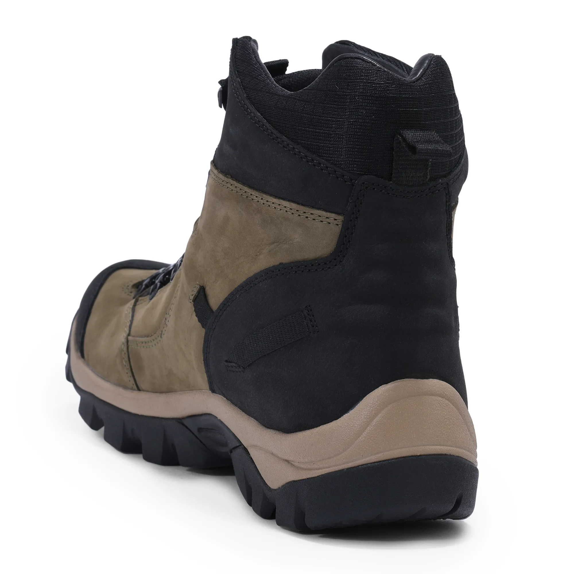 Woodland olive green trekking casual shoes - Thumbnail 5