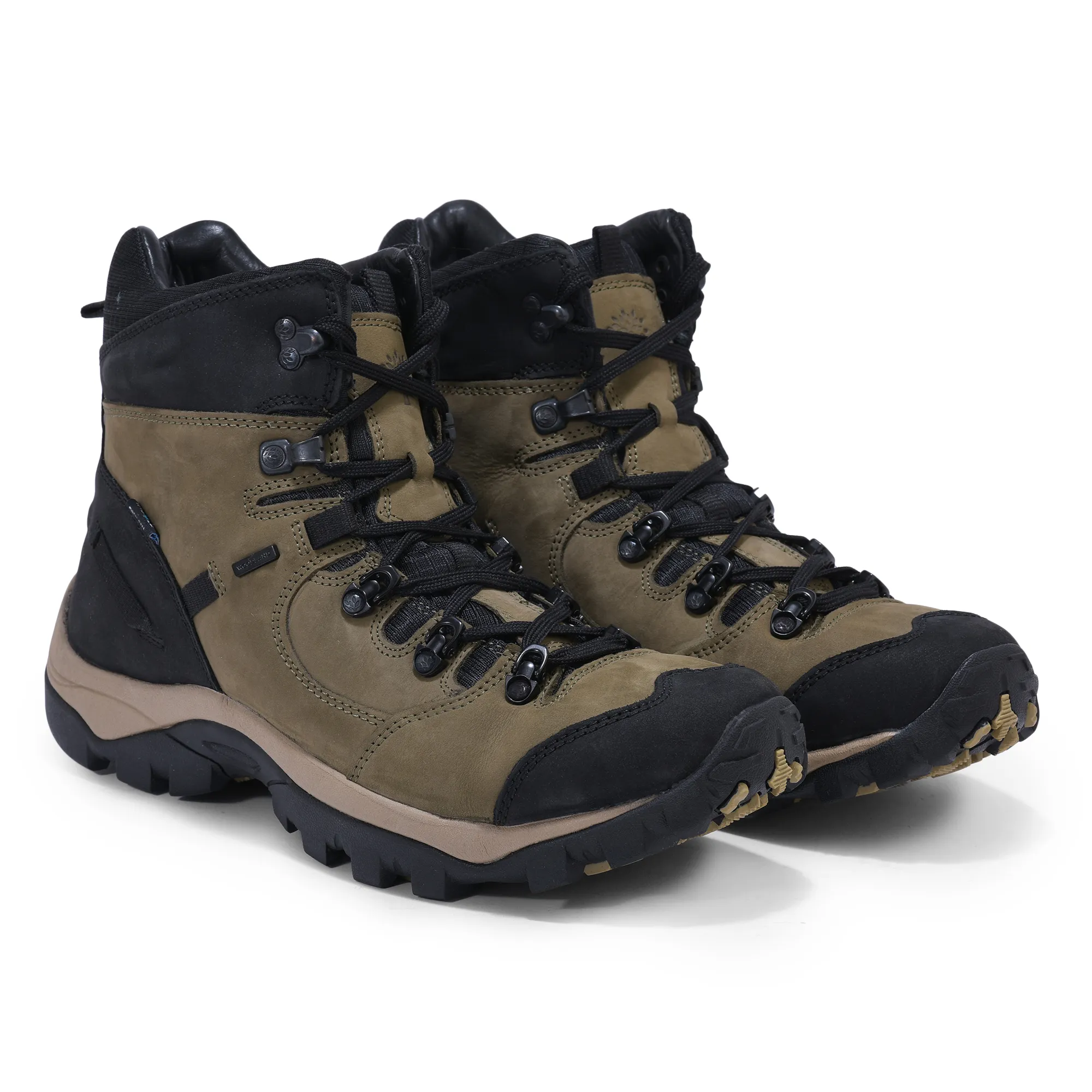 Woodland olive green trekking casual shoes - Thumbnail 6