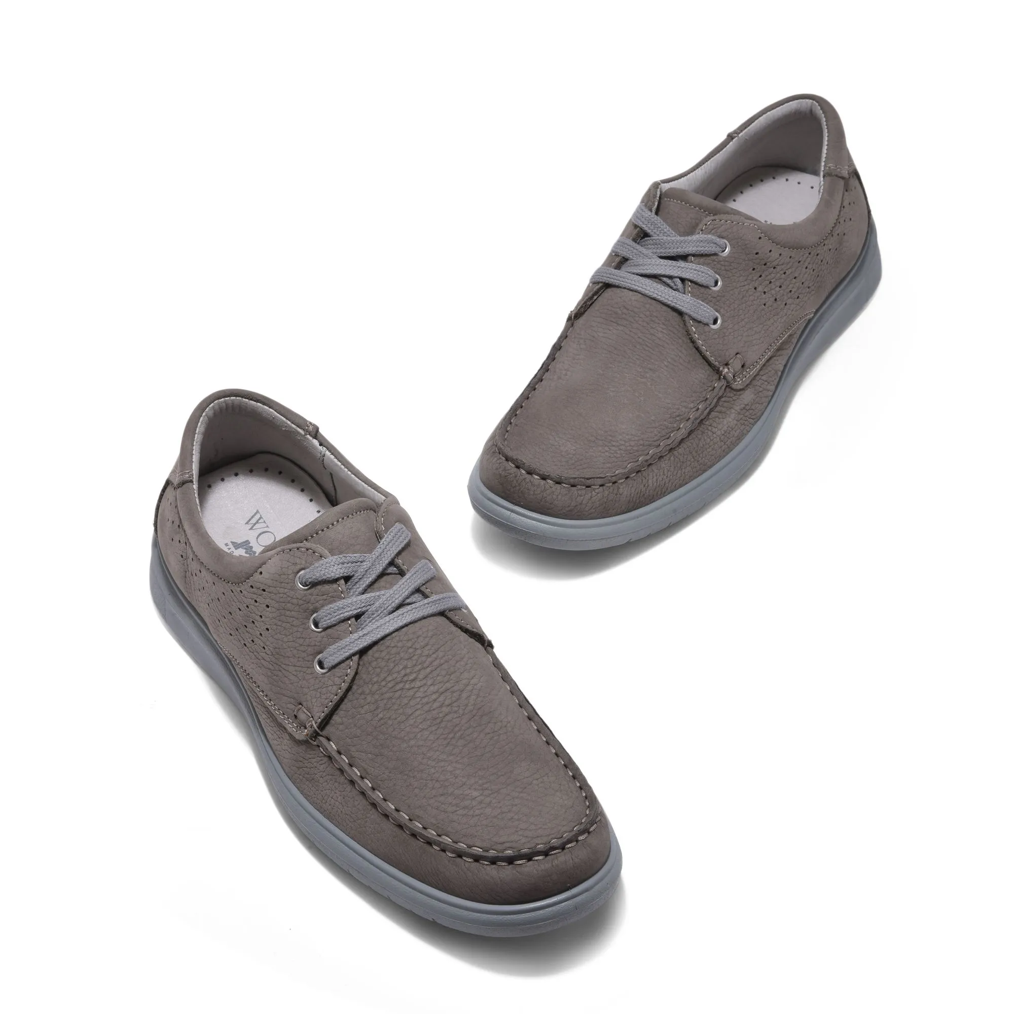 Grey casual shoe for men - Thumbnail 2