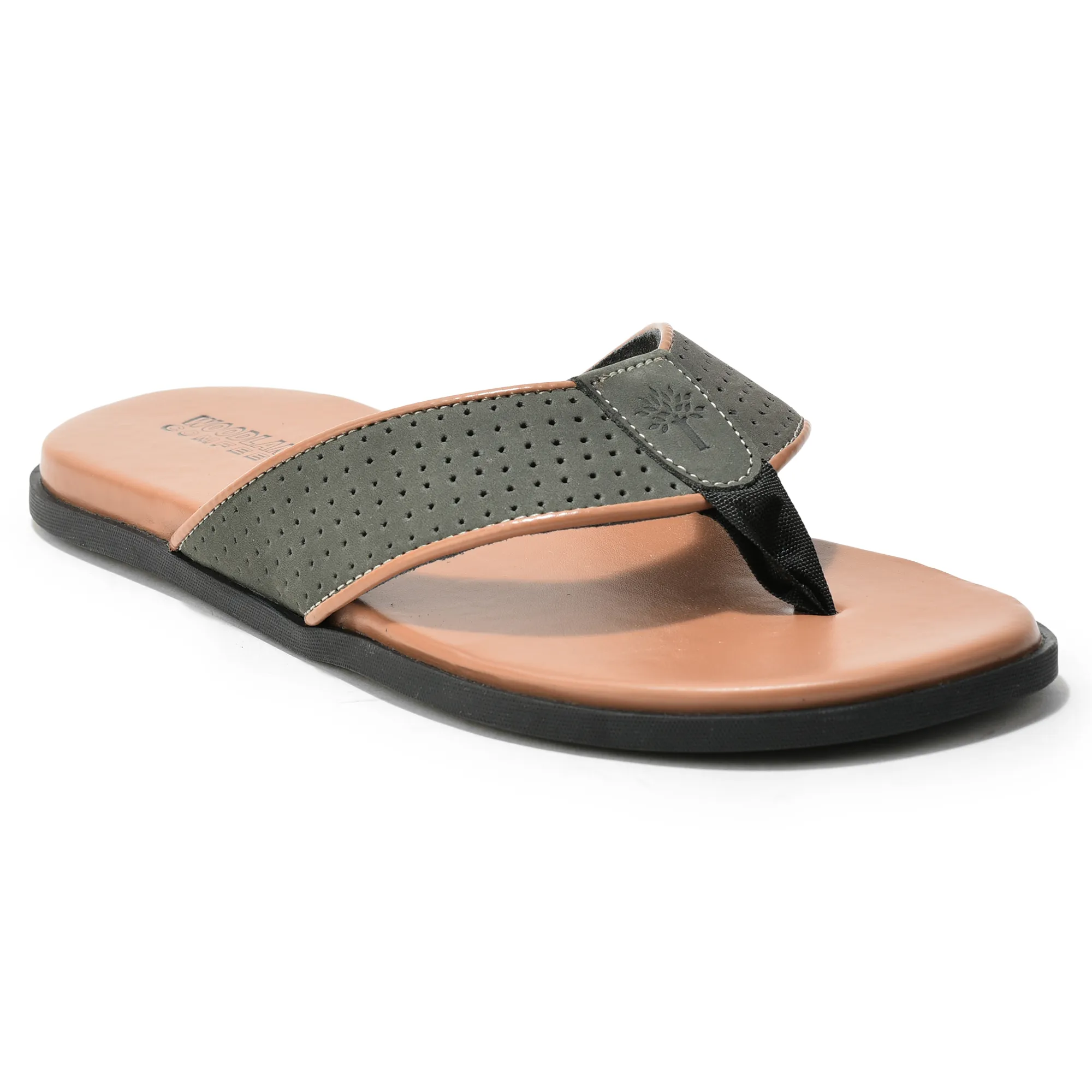 Woodland Black Nubuk Men Everyday Slippers - Thumbnail 3