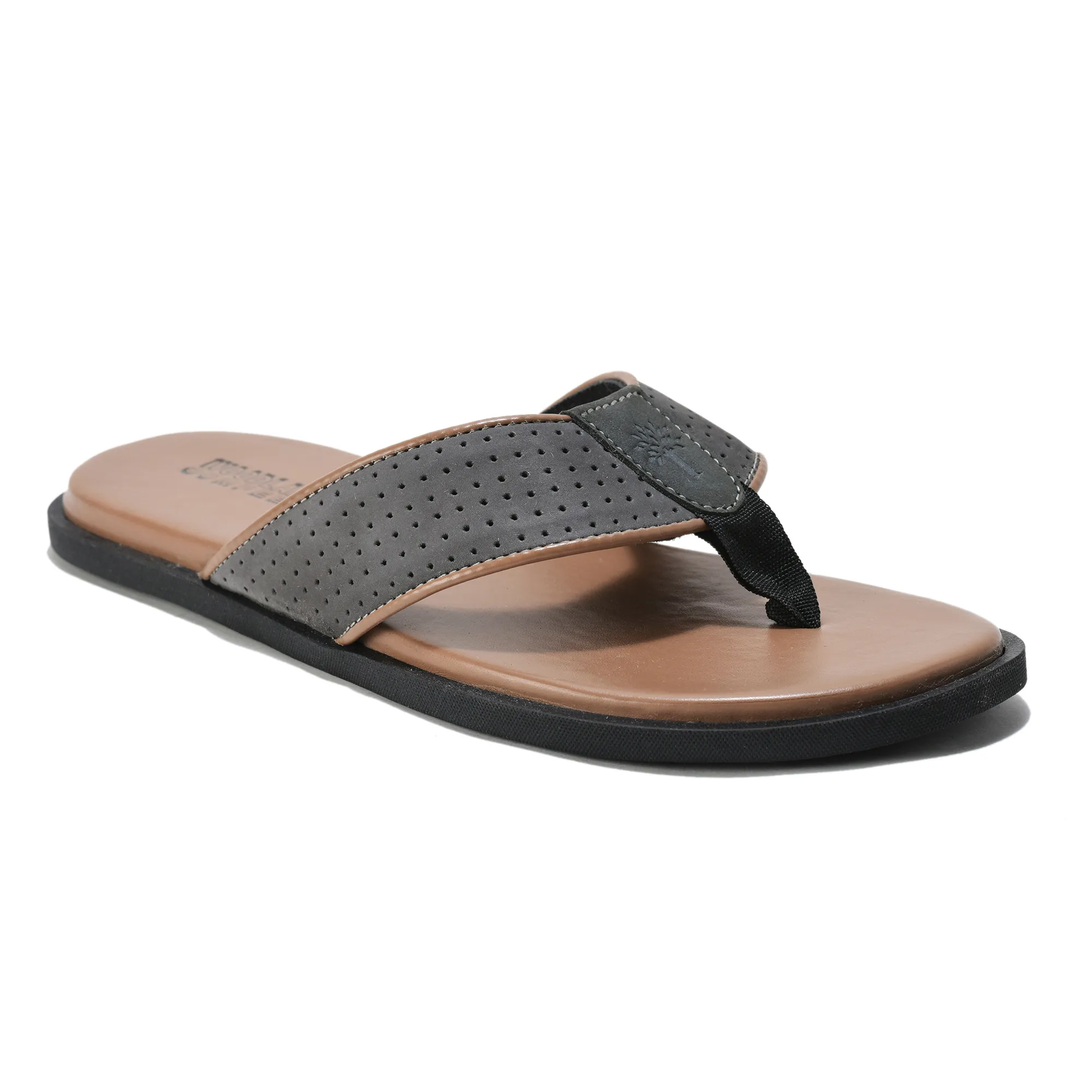 Woodland Black Nubuk Men Everyday Slippers - Thumbnail 4